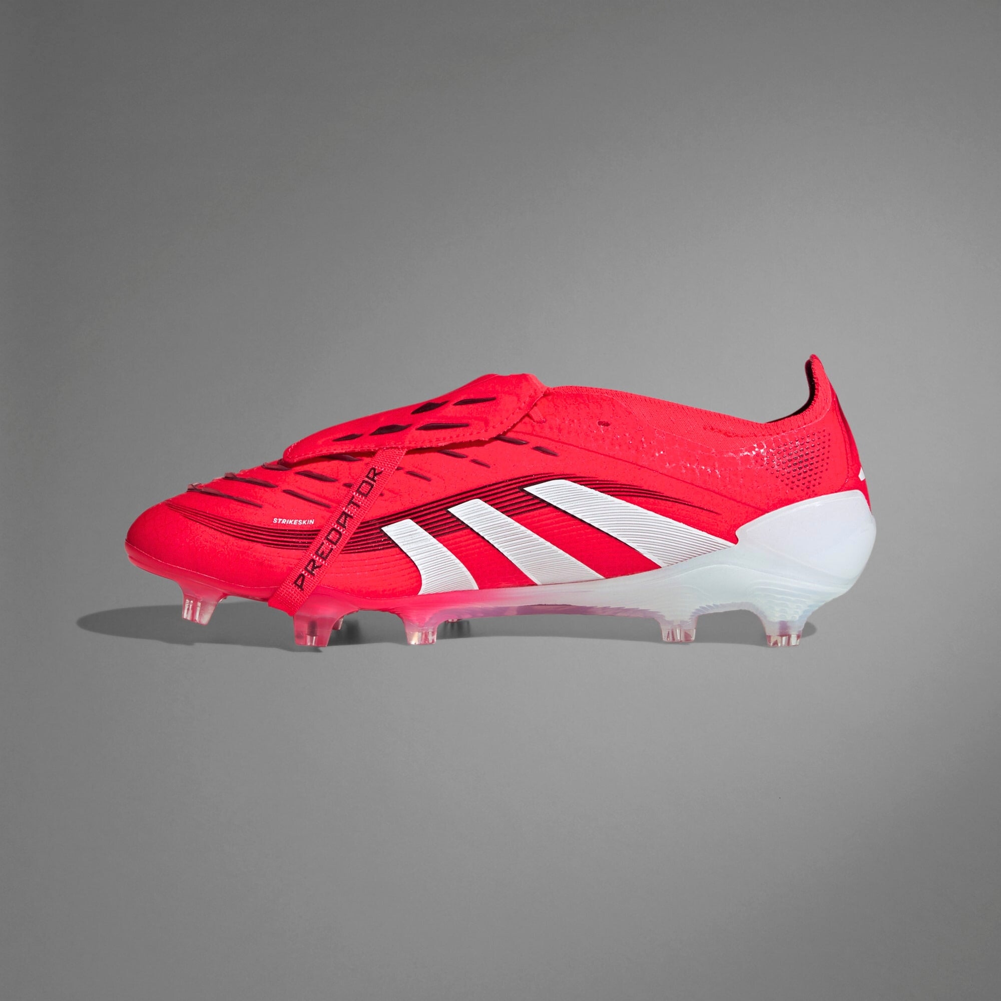 adidas Predator Elite Fold-Over Tongue FG Low-Top Soccer Cleats - Lucid Red / Cloud White / Core Black