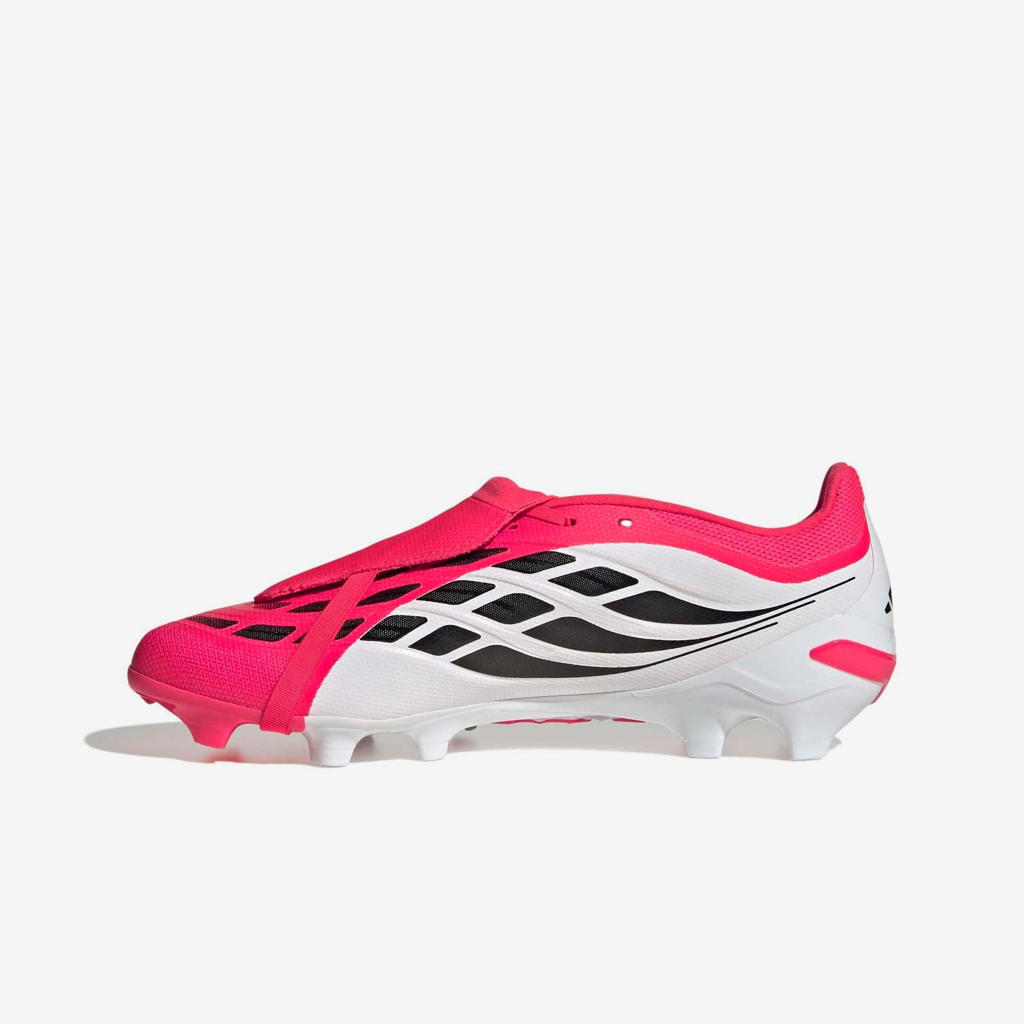 adidas Predator League Fold-Over Tongue Firm/Multi-Ground Low-Top Soccer Cleats - Lucid Red / Core Black / Cloud White