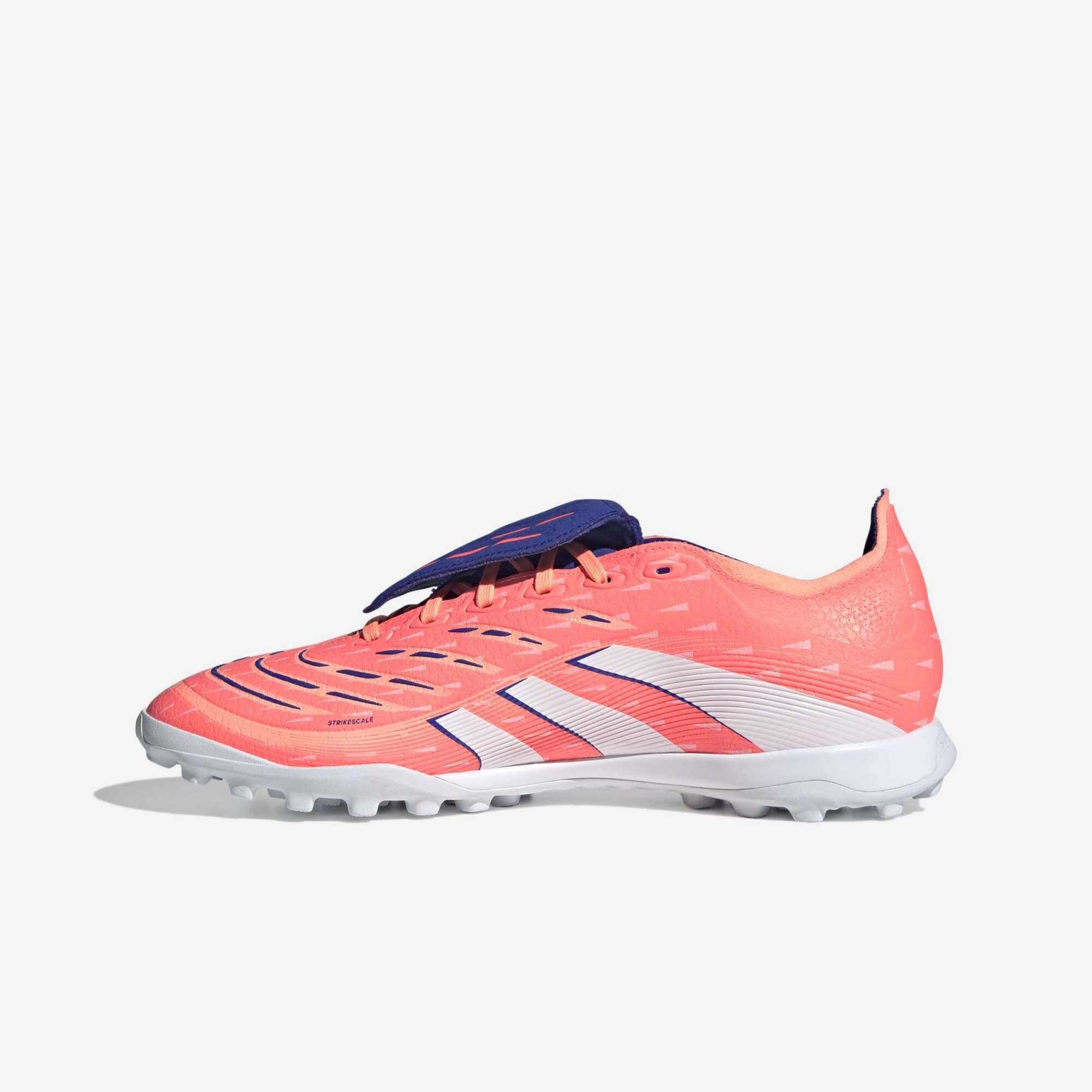 adidas Predator League Fold-Over Tongue Turf Low-Top Soccer Shoes - Signal Coral / Cloud White / Beam Orange