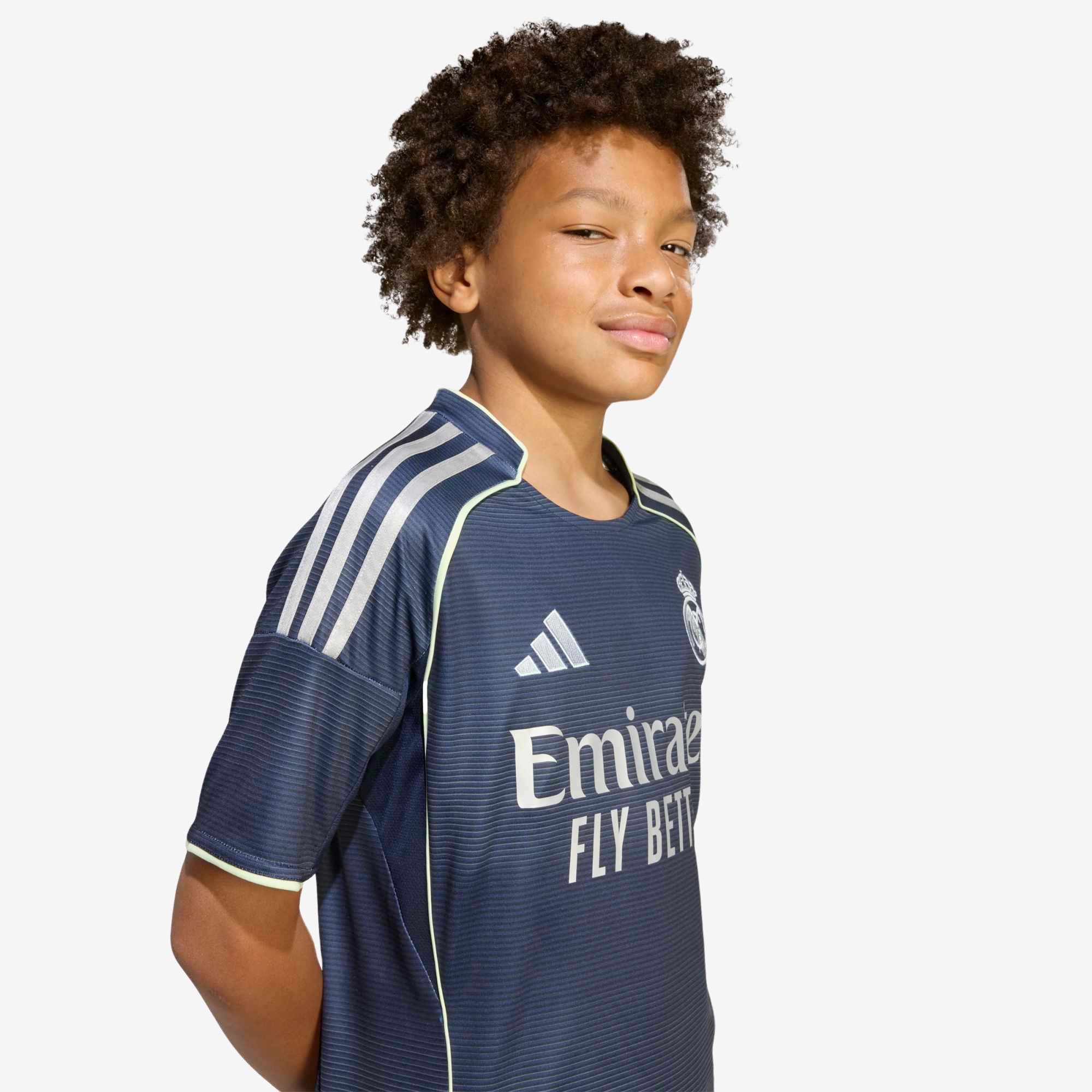 adidas Real Madrid 2025/26 Stadium Away Big Kids' AEROREADY Soccer Replica Jersey - Legend Ink