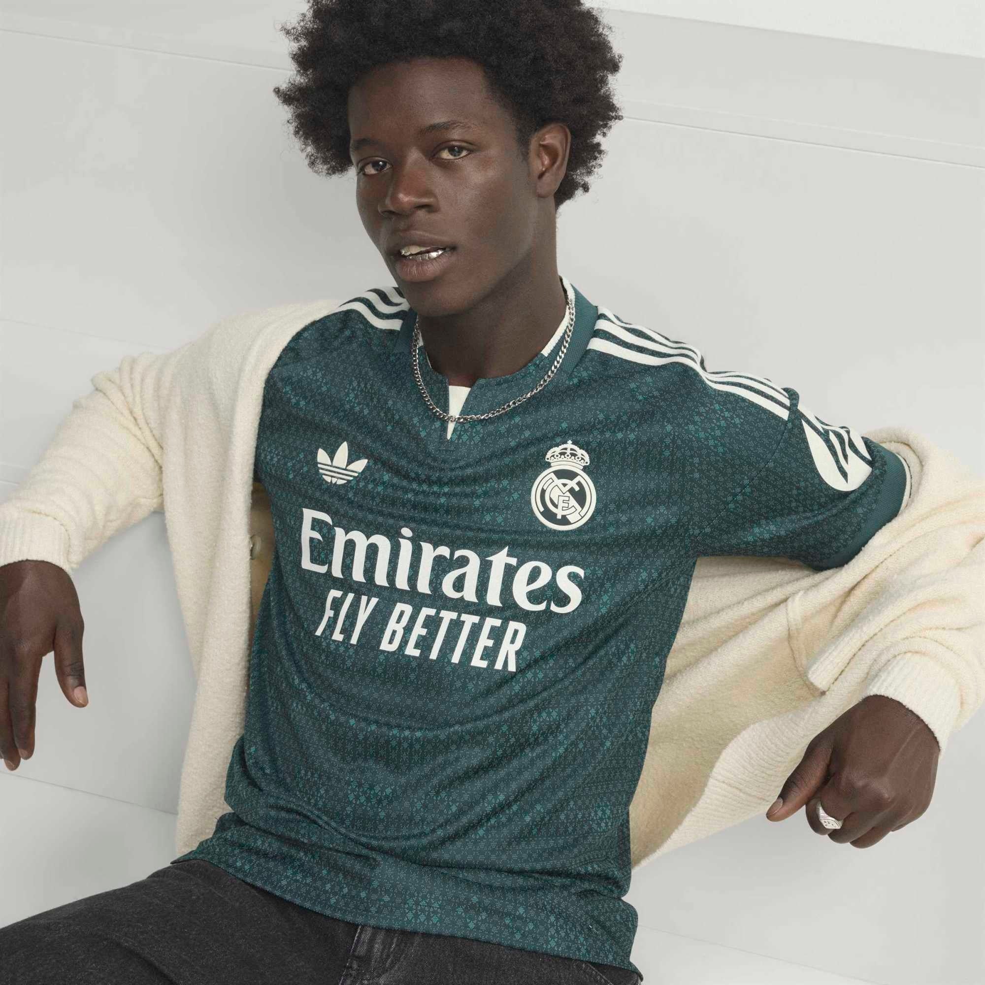 adidas Real Madrid 2026/27 Match Away Men's Soccer Authentic Jersey - Aurora Ivy