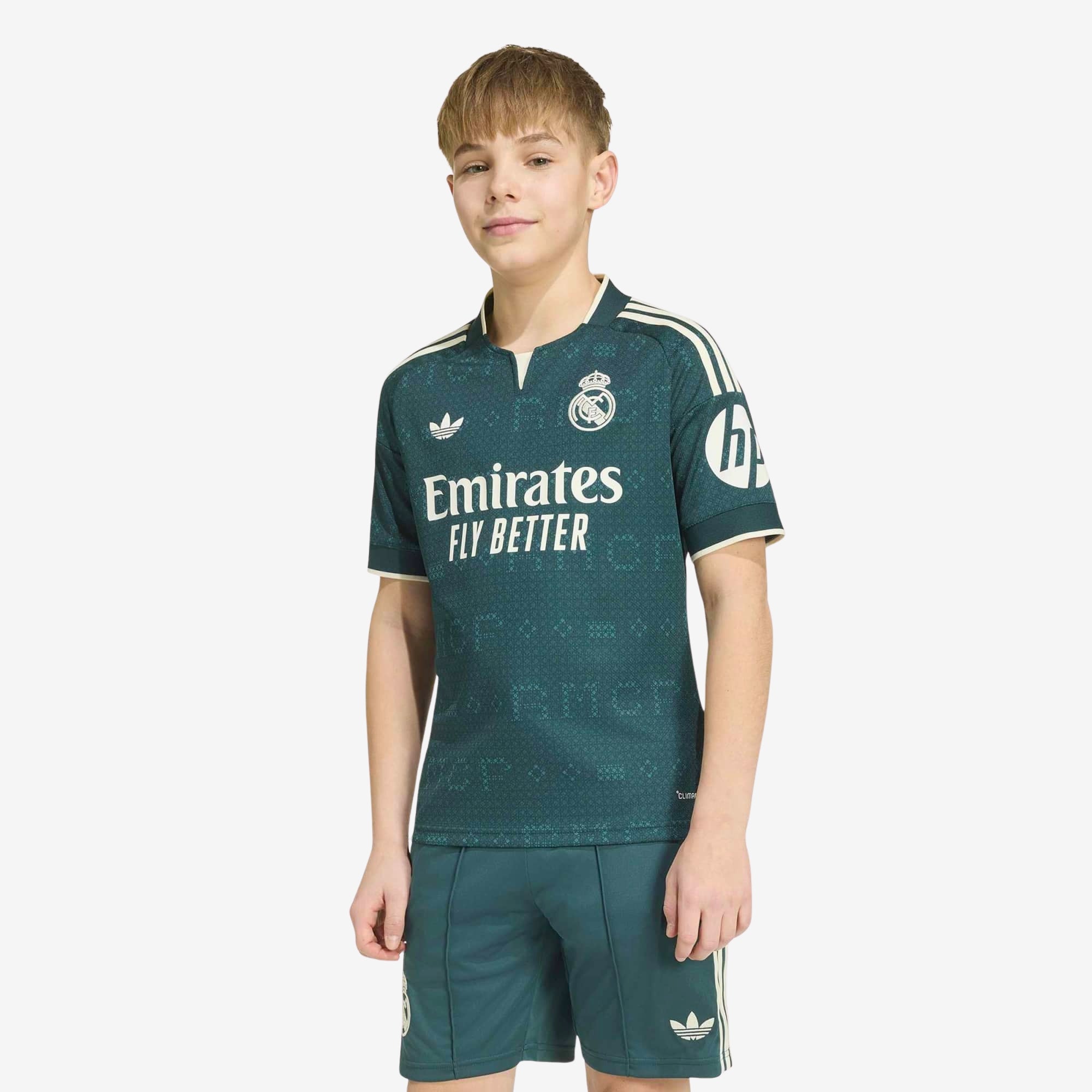 adidas Real Madrid 2026/27 Stadium Away Big Kids' Soccer Jersey - Aurora Ivy