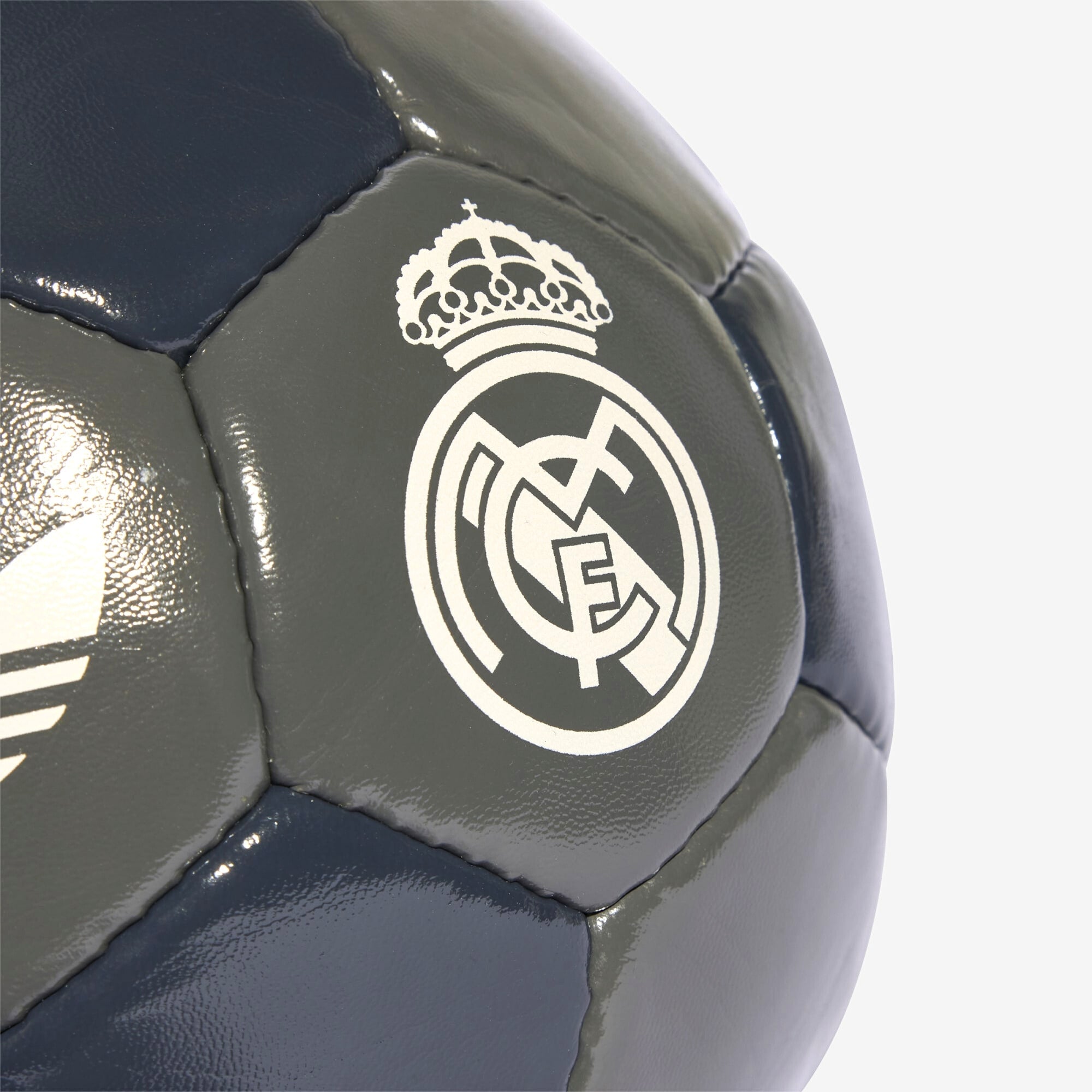 adidas Real Madrid Away Club Soccer Ball - Charcoal / Grey / Putty Mauve