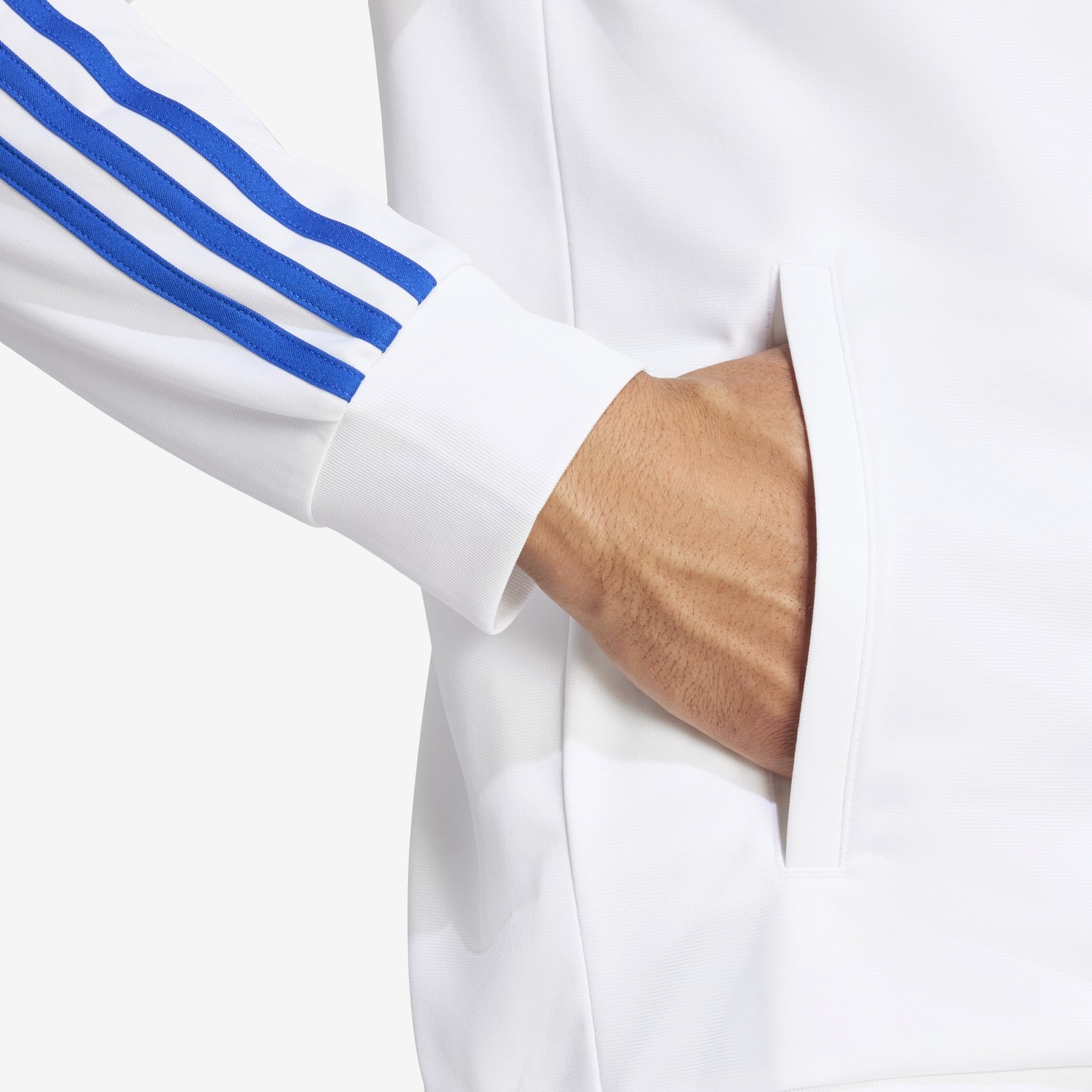 adidas Real Madrid DNA Top Men's Full-Zip Soccer Track Jacket - White