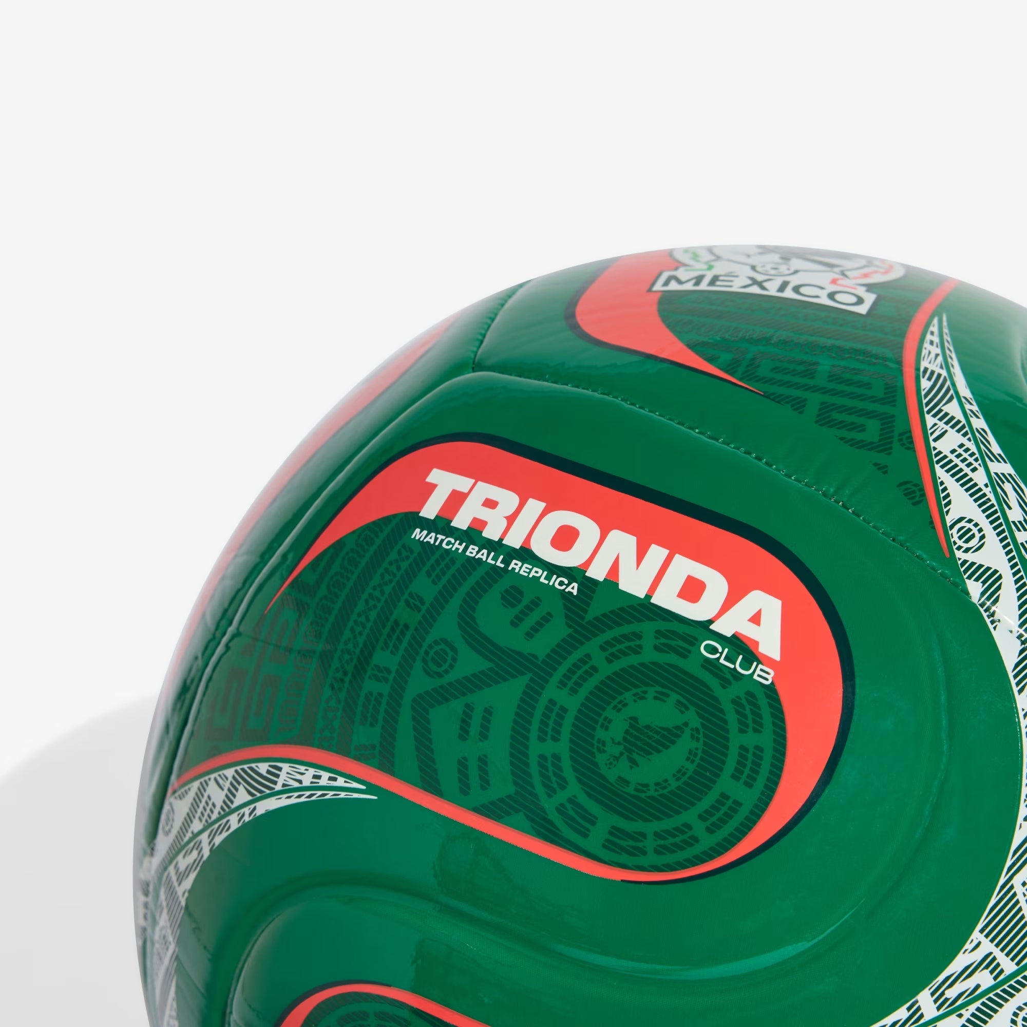 adidas Trionda Mexico Home Club Soccer Ball - Bold Green / Team Dark Green / Aurora Ivy