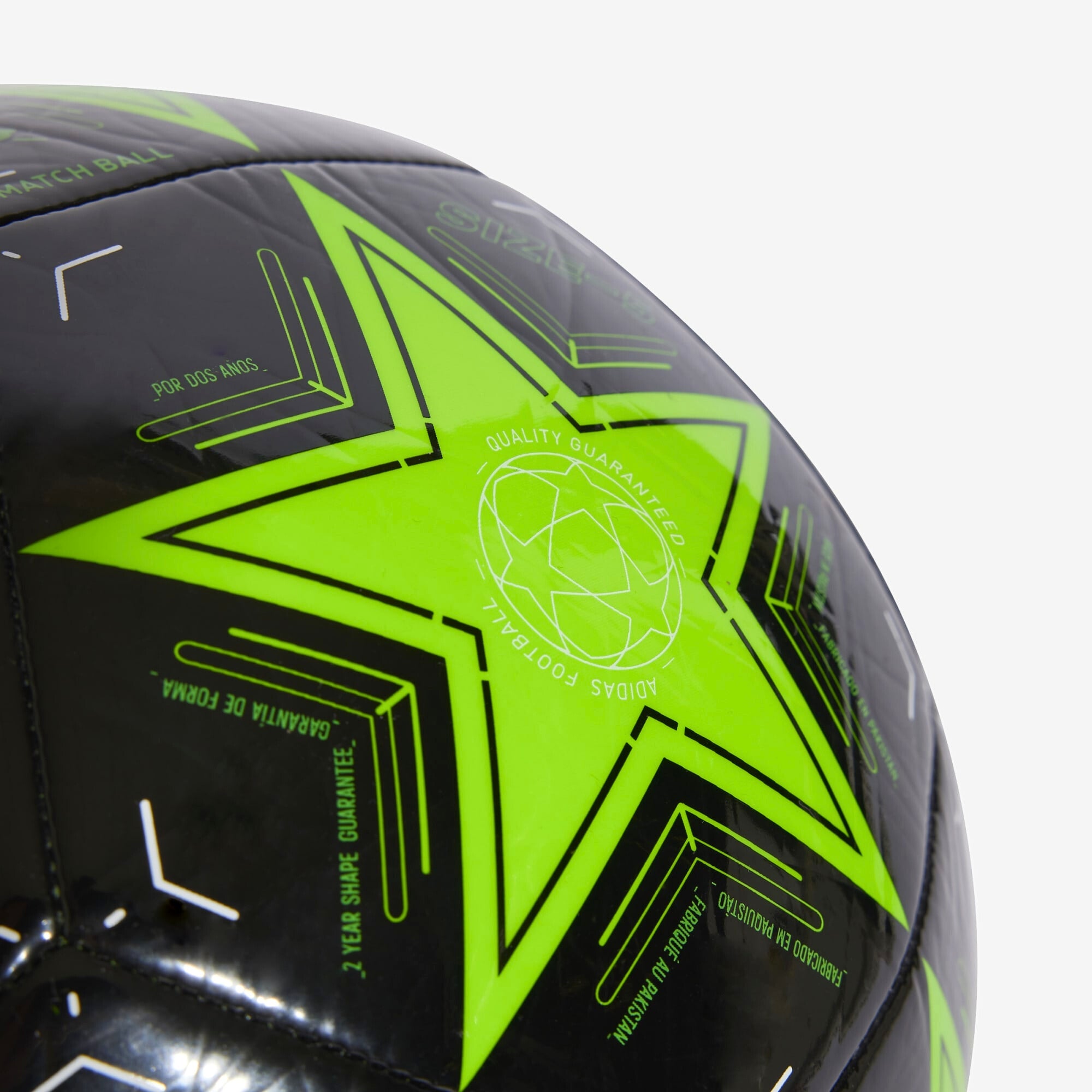 adidas UCL Club 24/25 League Phase Soccer Ball - Solar Green / Black / White