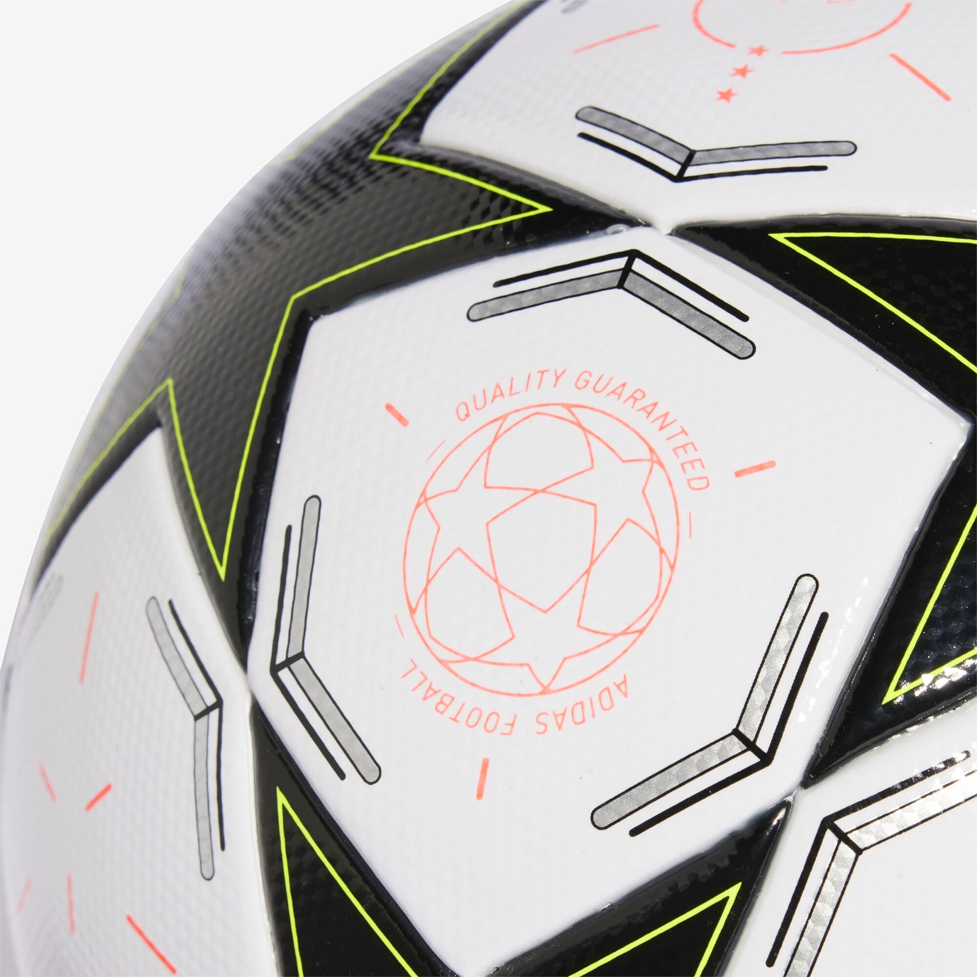 adidas UCL League 24/25 League Phase Soccer Ball - White / Black / Platinum Metallic / Team Solar Yellow