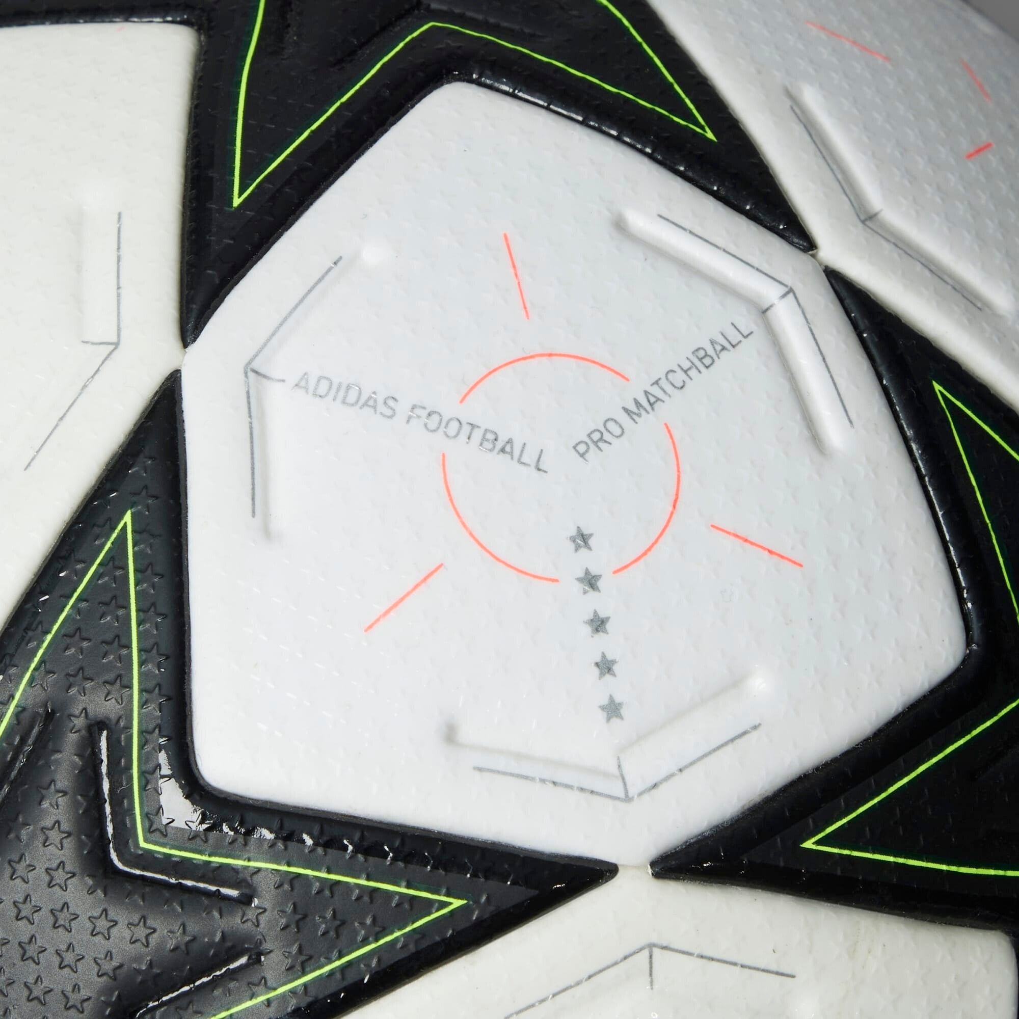 adidas UCL Pro 24/25 League Phase Soccer Ball - White / Aurora Black / Platinum Metallic / Team Solar Yellow