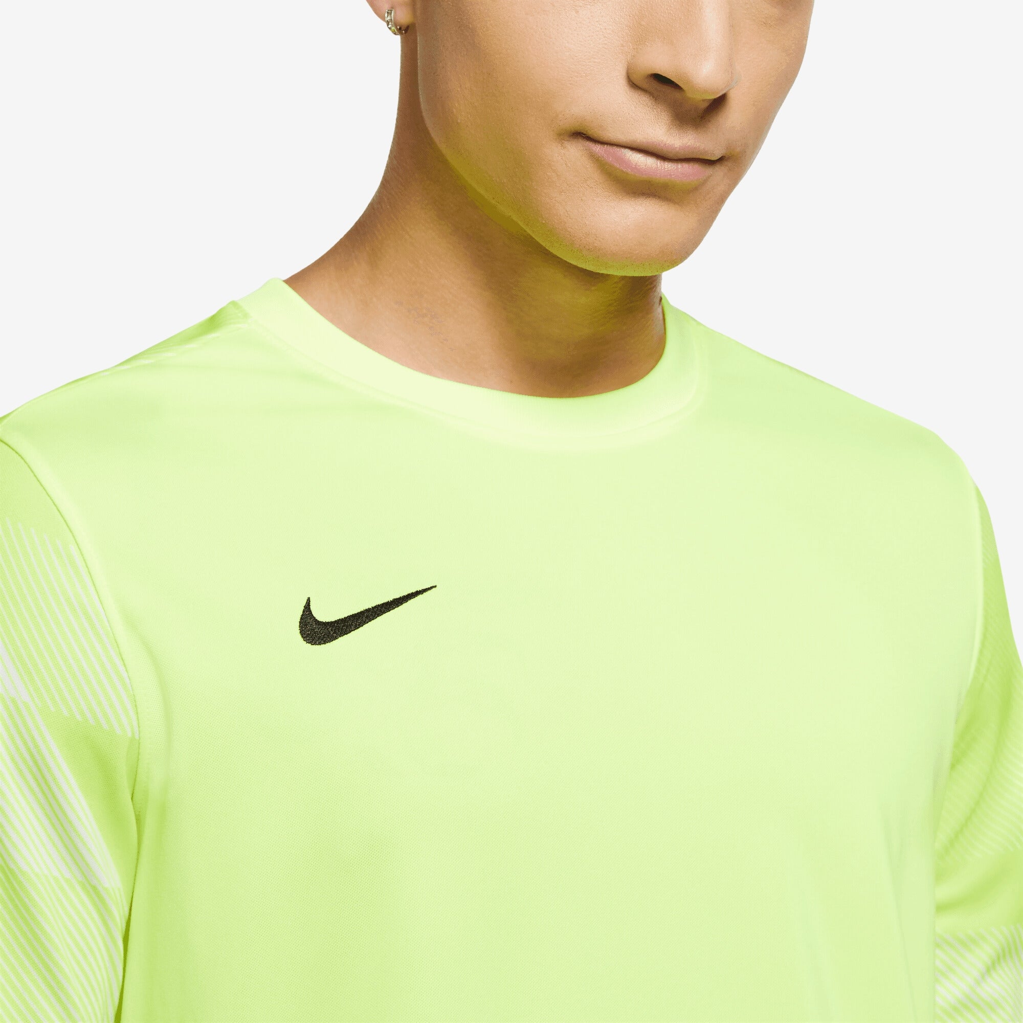 Nike Dri-FIT Park IV Goalkeeper Men's Soccer Jersey - Volt/White/Black