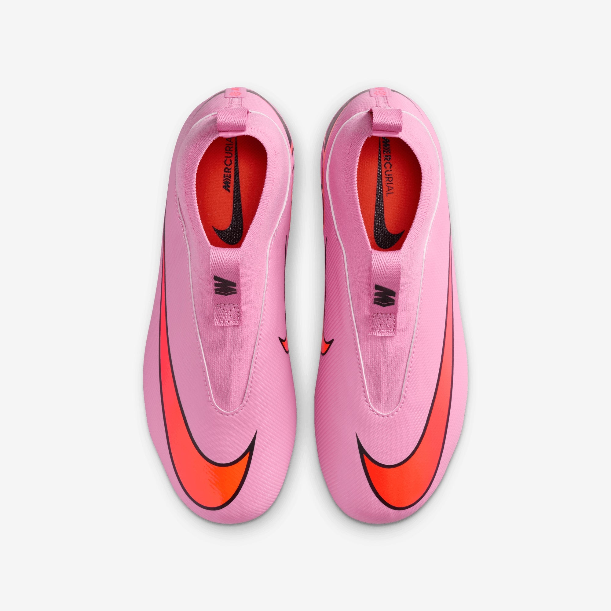 Nike Jr. Mercurial Superfly 10 Academy Little/Big Kids' Multi-Ground High-Top Soccer Cleats - Magic Flamingo/Black-Total Crimson