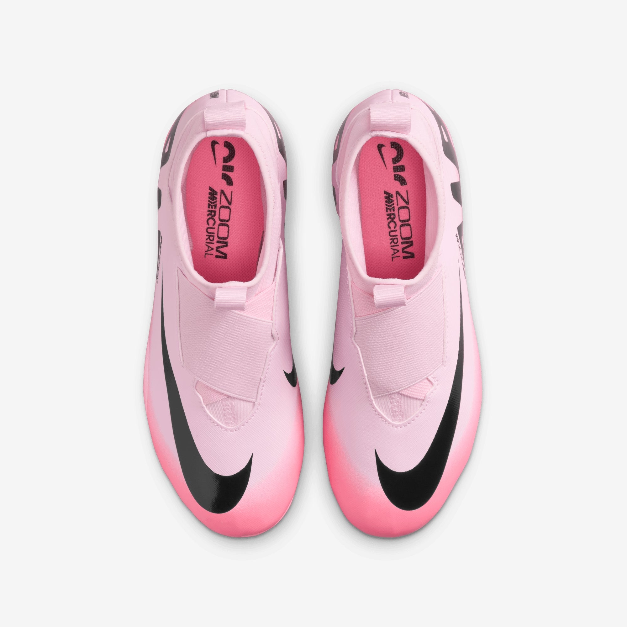 Nike Jr. Mercurial Superfly 9 Academy Little/Big Kids' MG High-Top Soccer Cleats - Pink Foam/Black