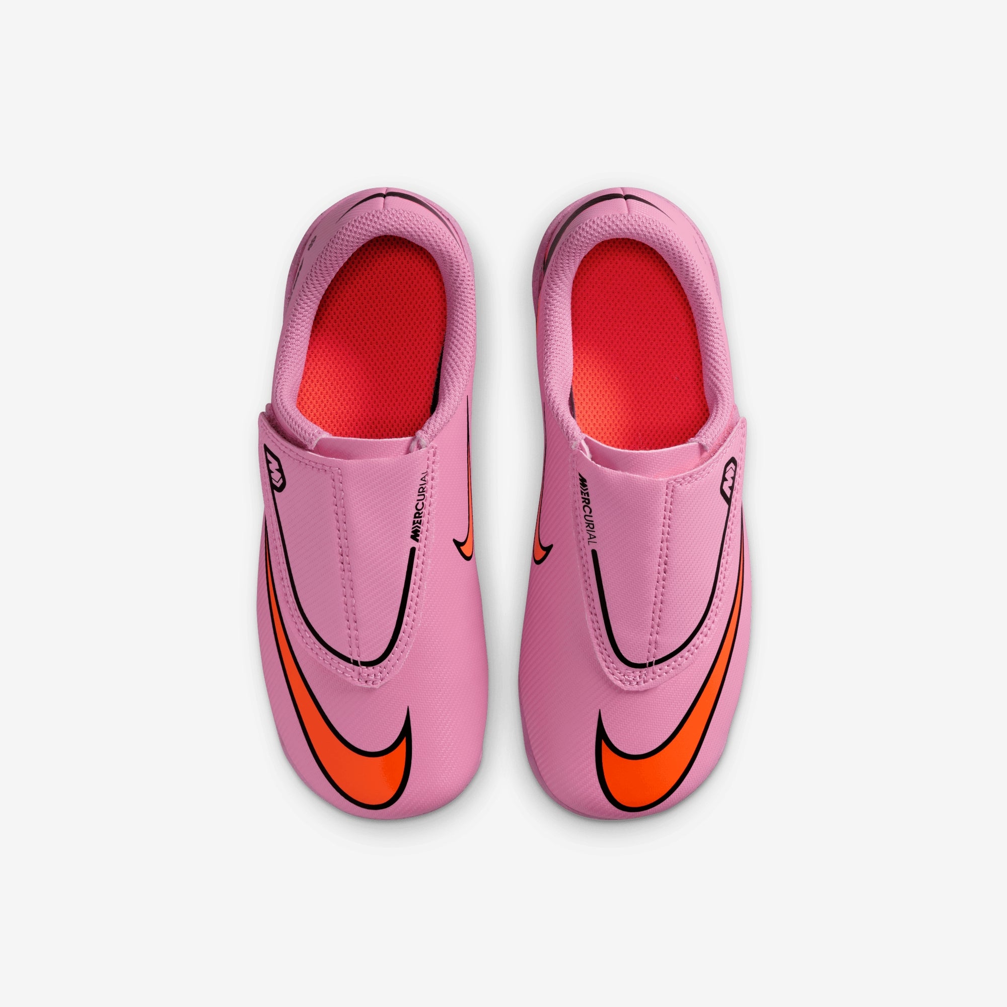 Nike Jr. Mercurial Vapor 16 Club Little Kids' Multi-Ground Low-Top Soccer Cleats - Magic Flamingo/Black-Total Crimson