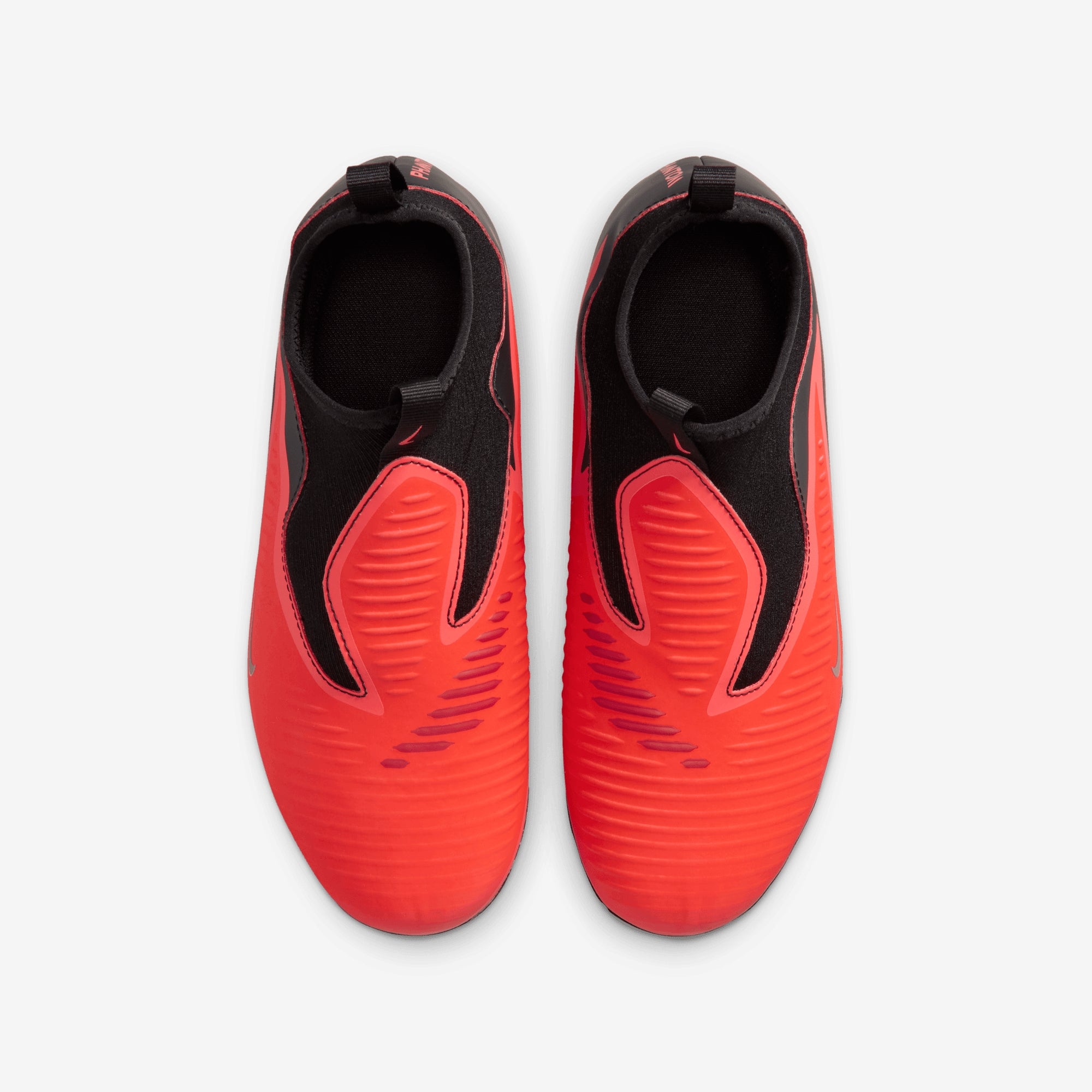Nike Jr. Phantom 6 High Academy Big Kids' Multi-Ground Soccer Cleats - Bright Crimson/Black-Bright Crimson