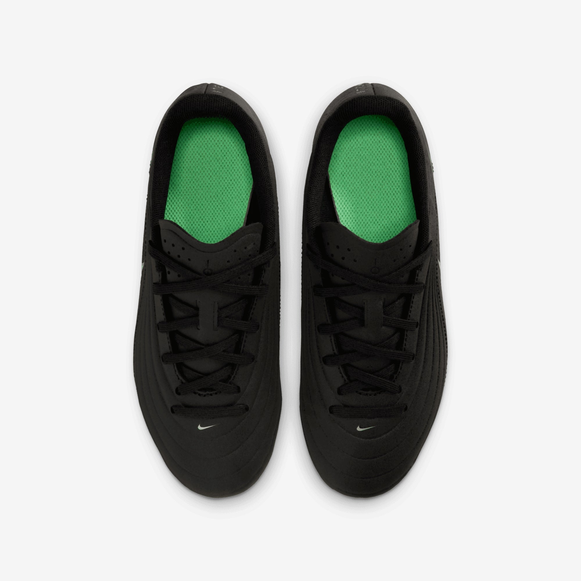 Nike Jr. Tiempo Maestro Club Big Kids' Multi-Ground Low-Top Soccer Cleats - Black/Illusion Green-Black
