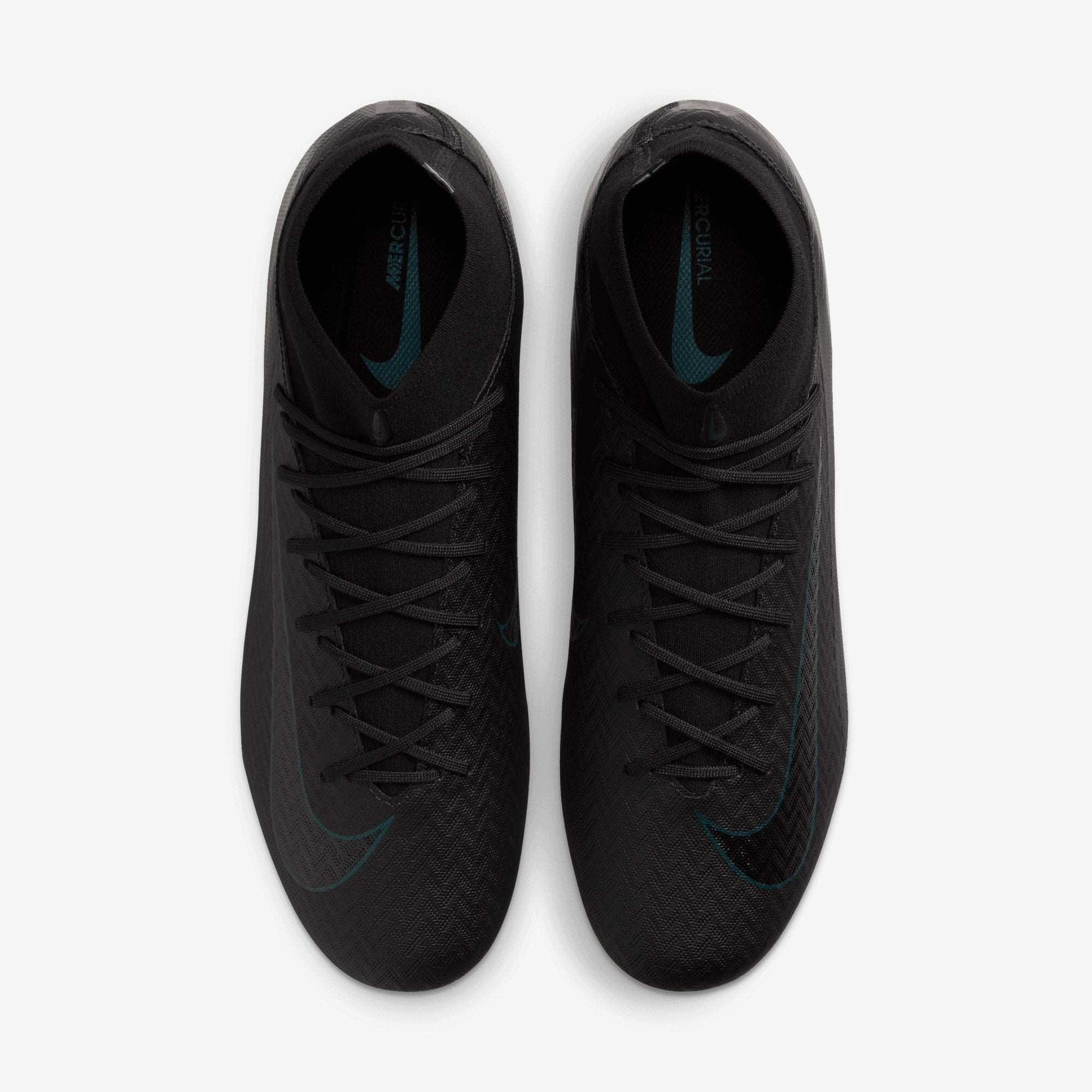 Nike Mercurial Superfly 10 Academy MG High-Top Soccer Cleats - Black/Black-Deep Jungle