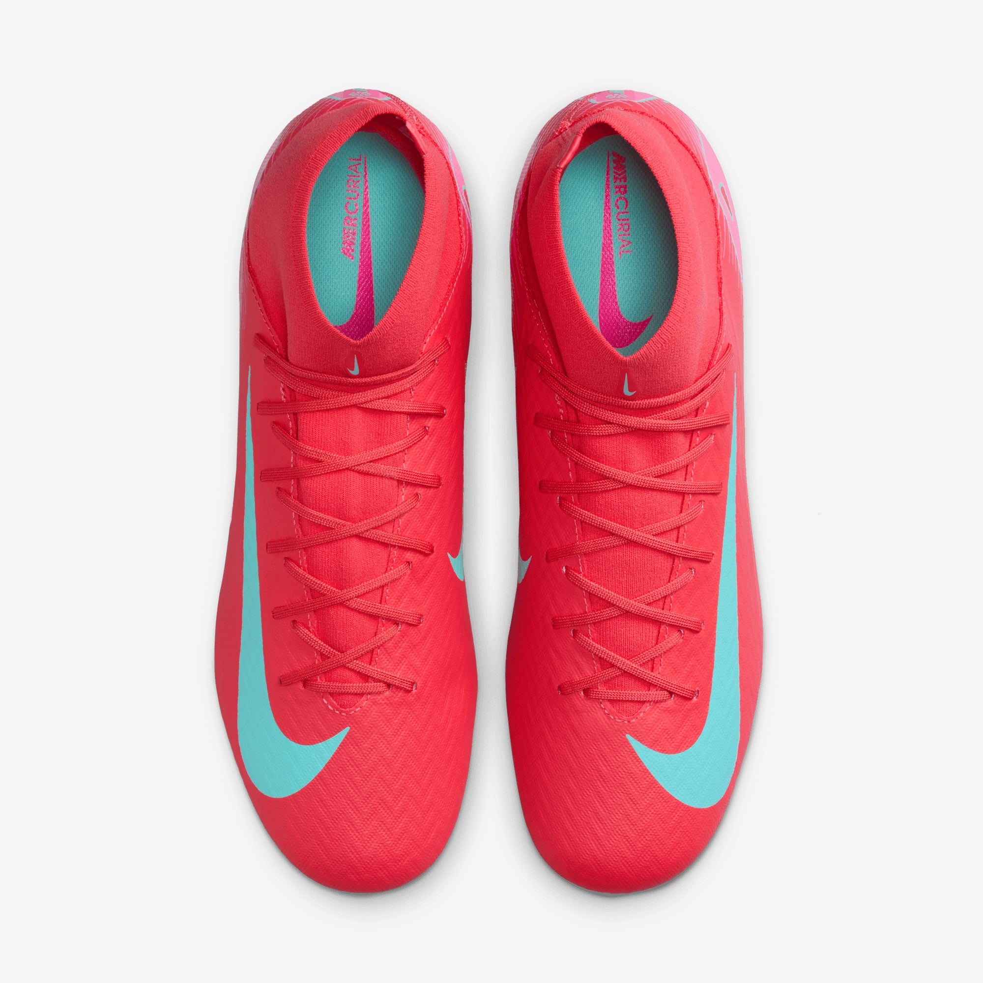 Nike Mercurial Superfly 10 Academy MG High-Top Soccer Cleats - Ember Glow/Aurora Green