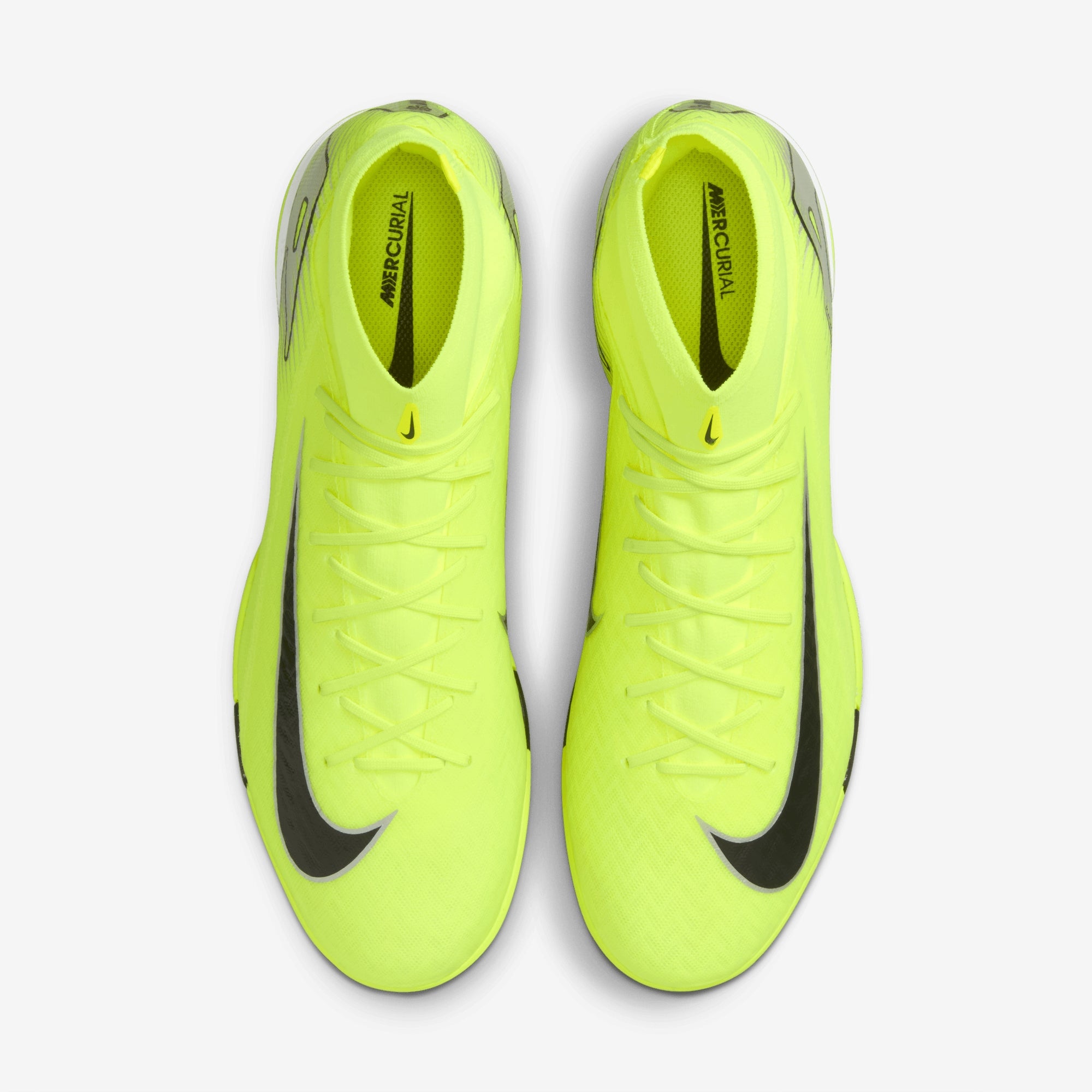 Nike Mercurial Superfly 10 Academy IC High-Top Soccer Shoes - Volt/Black