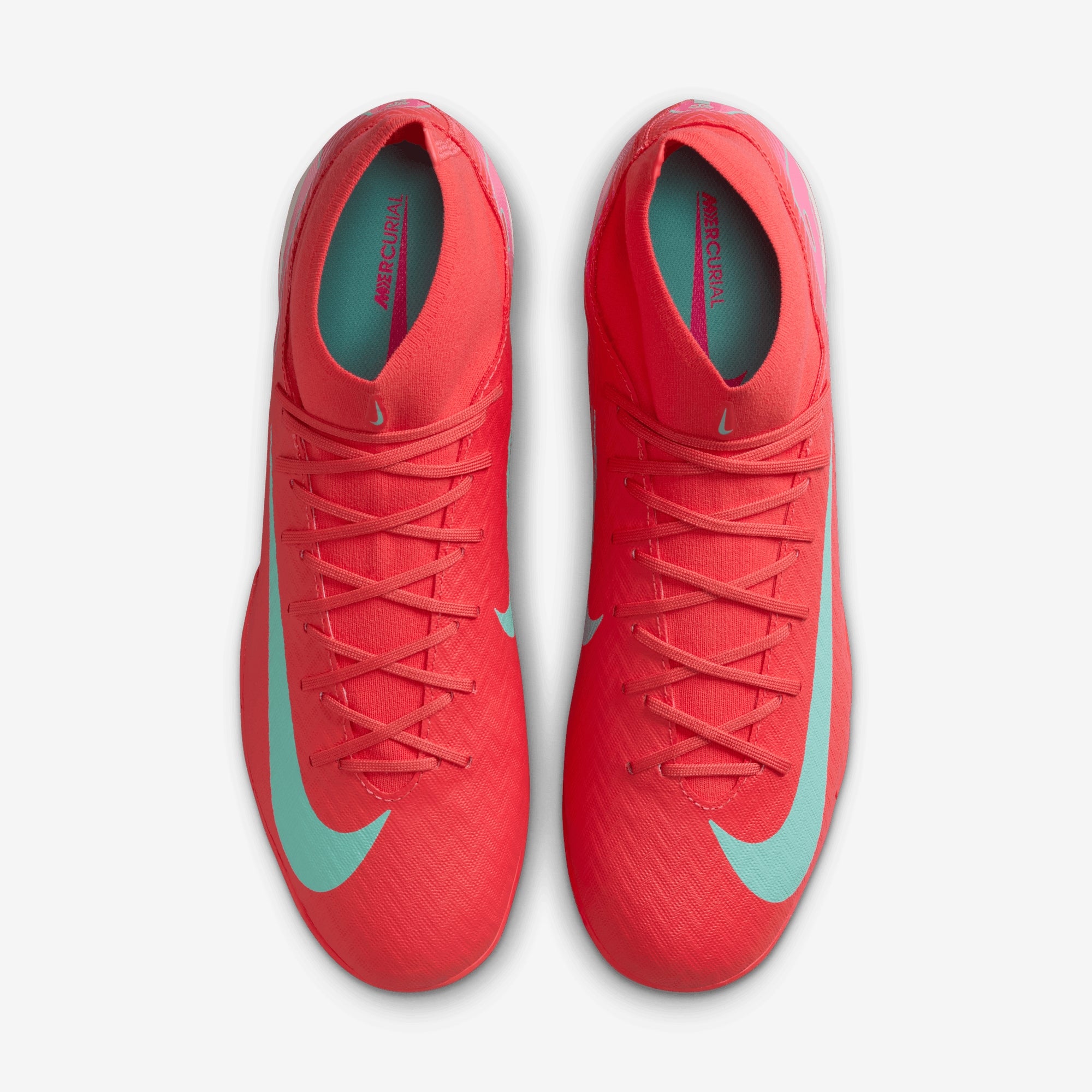 Nike Mercurial Superfly 10 Academy IC High-Top Soccer Shoes - Ember Glow/Aurora Green