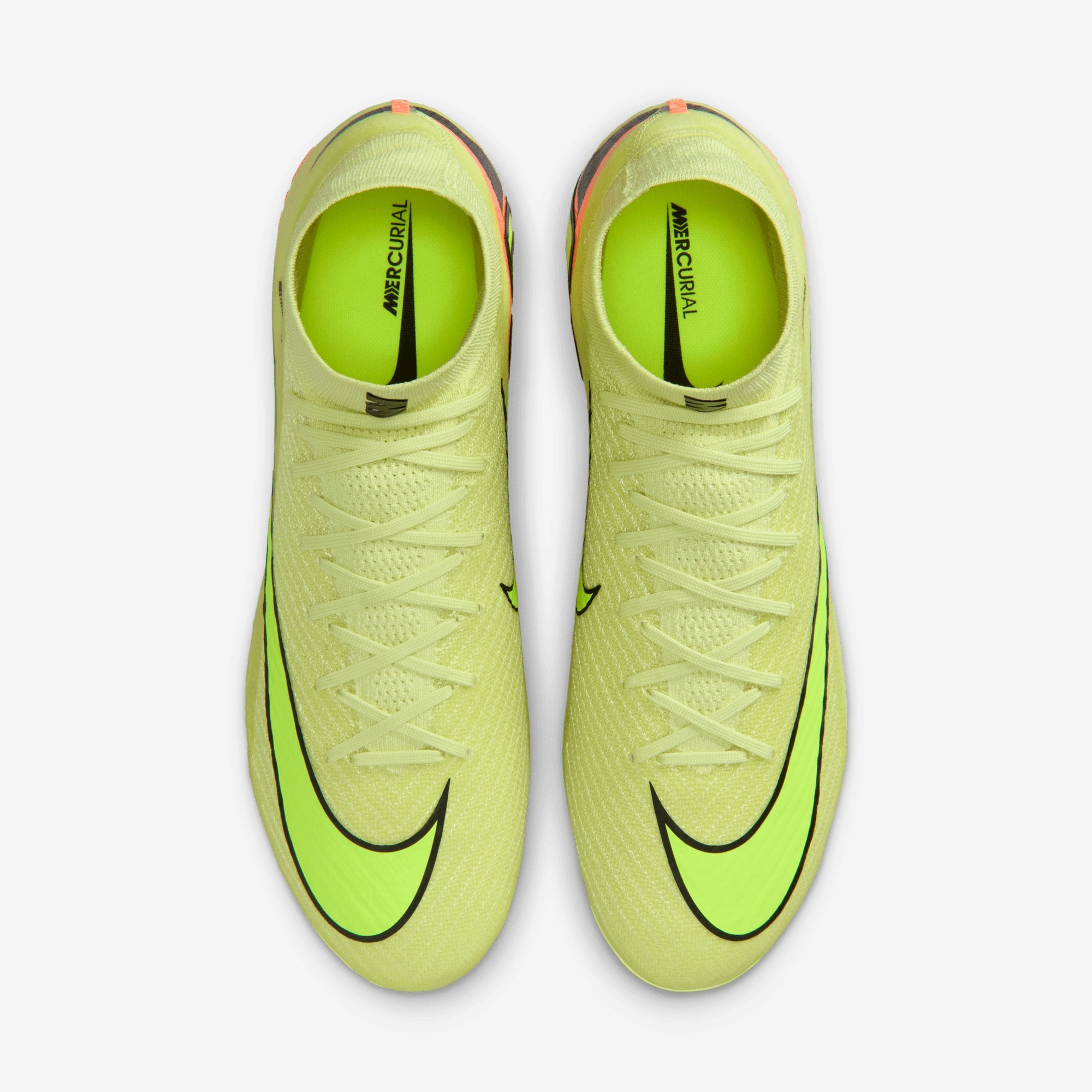 Nike Mercurial Superfly 10 Elite Firm-Ground High-Top Soccer Cleats - Limelight/Volt-Hyper Crimson