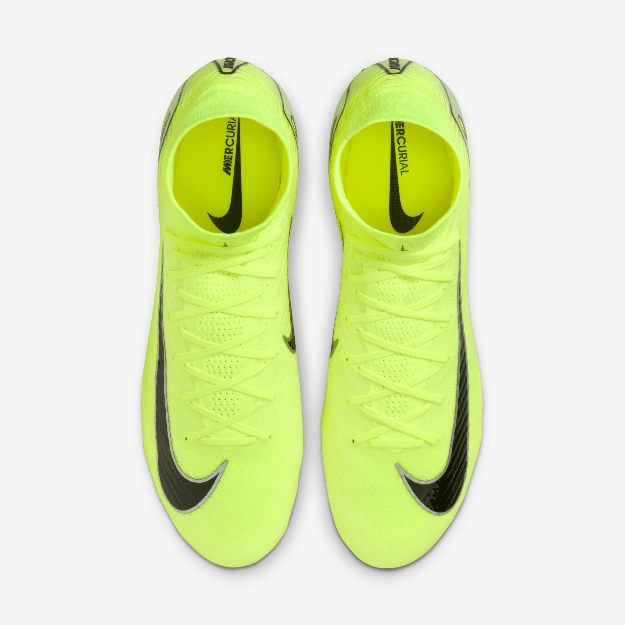 Nike Mercurial Superfly 10 Elite FG High-Top Soccer Cleats - VOLT/BLACK