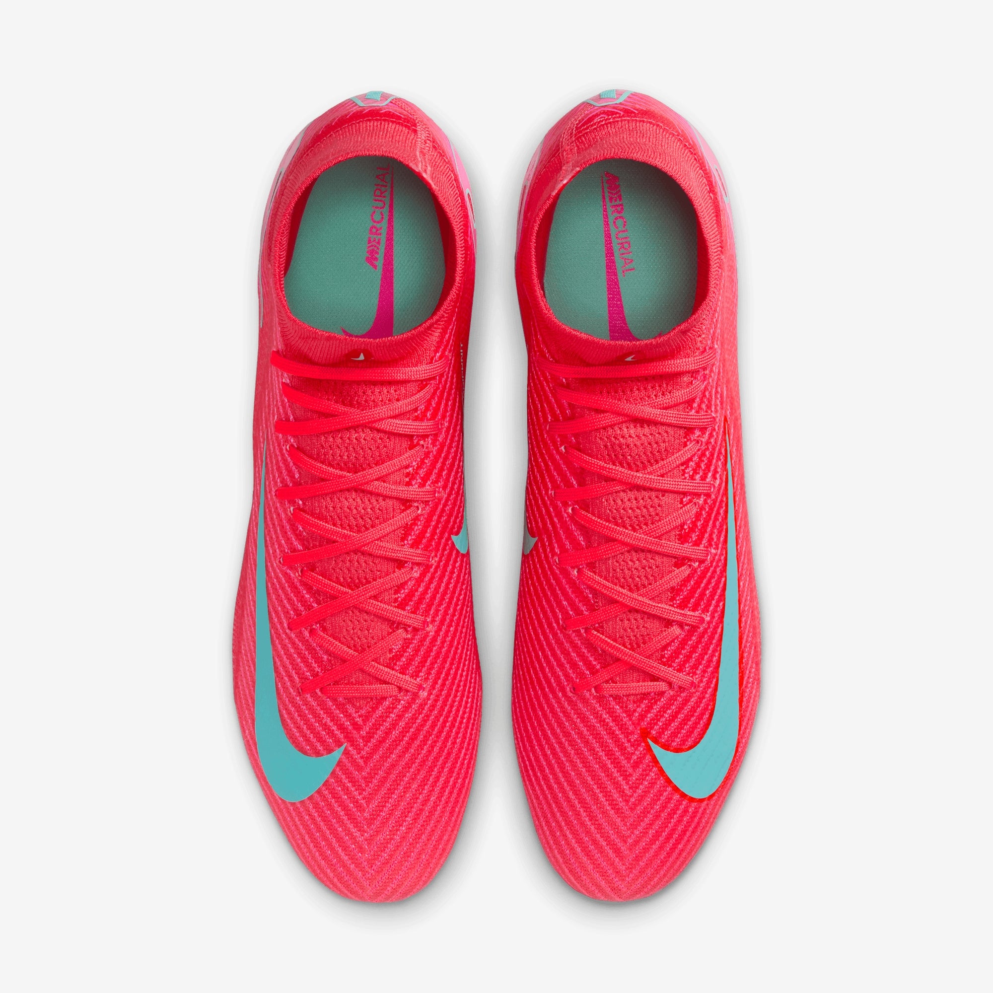 Nike Mercurial Superfly 10 Elite FG High-Top Soccer Cleats - Ember Glow/Aurora Green