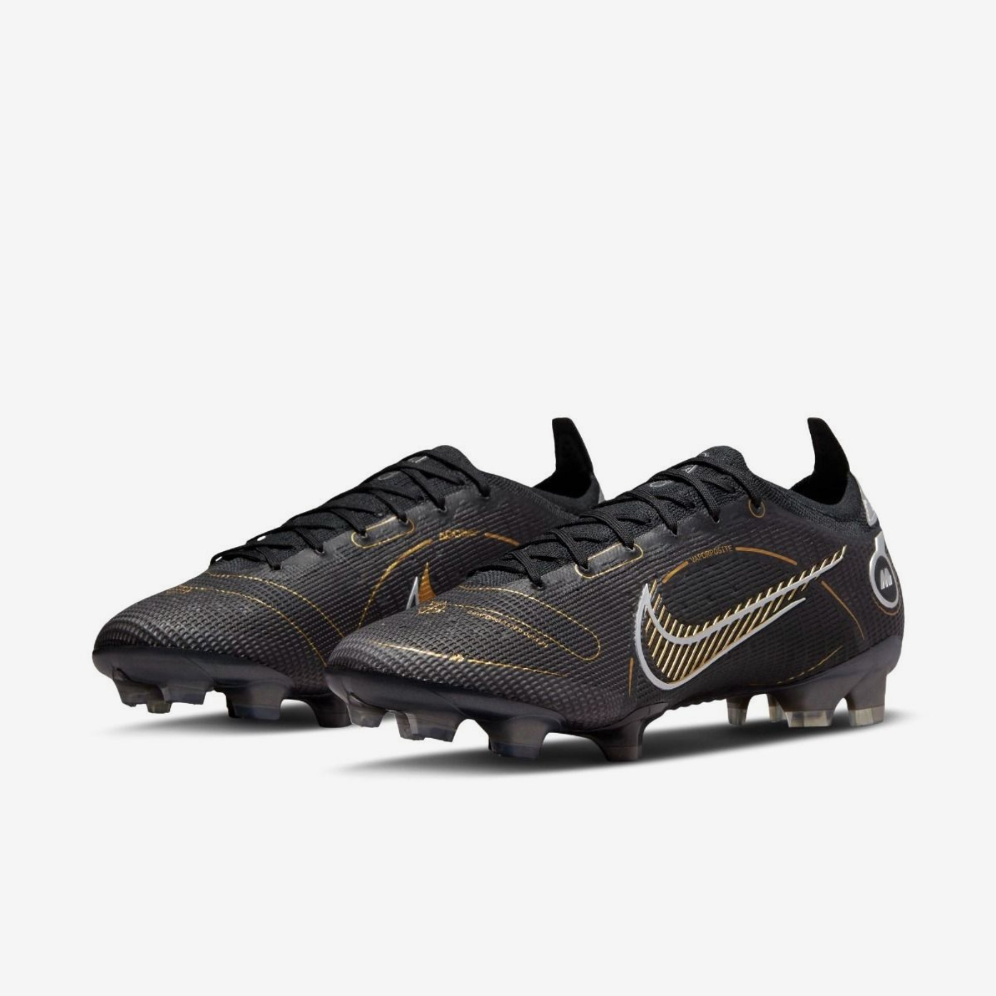 Nike Mercurial Vapor 14 Elite FG Low-Top Soccer Cleats - Black/Gold