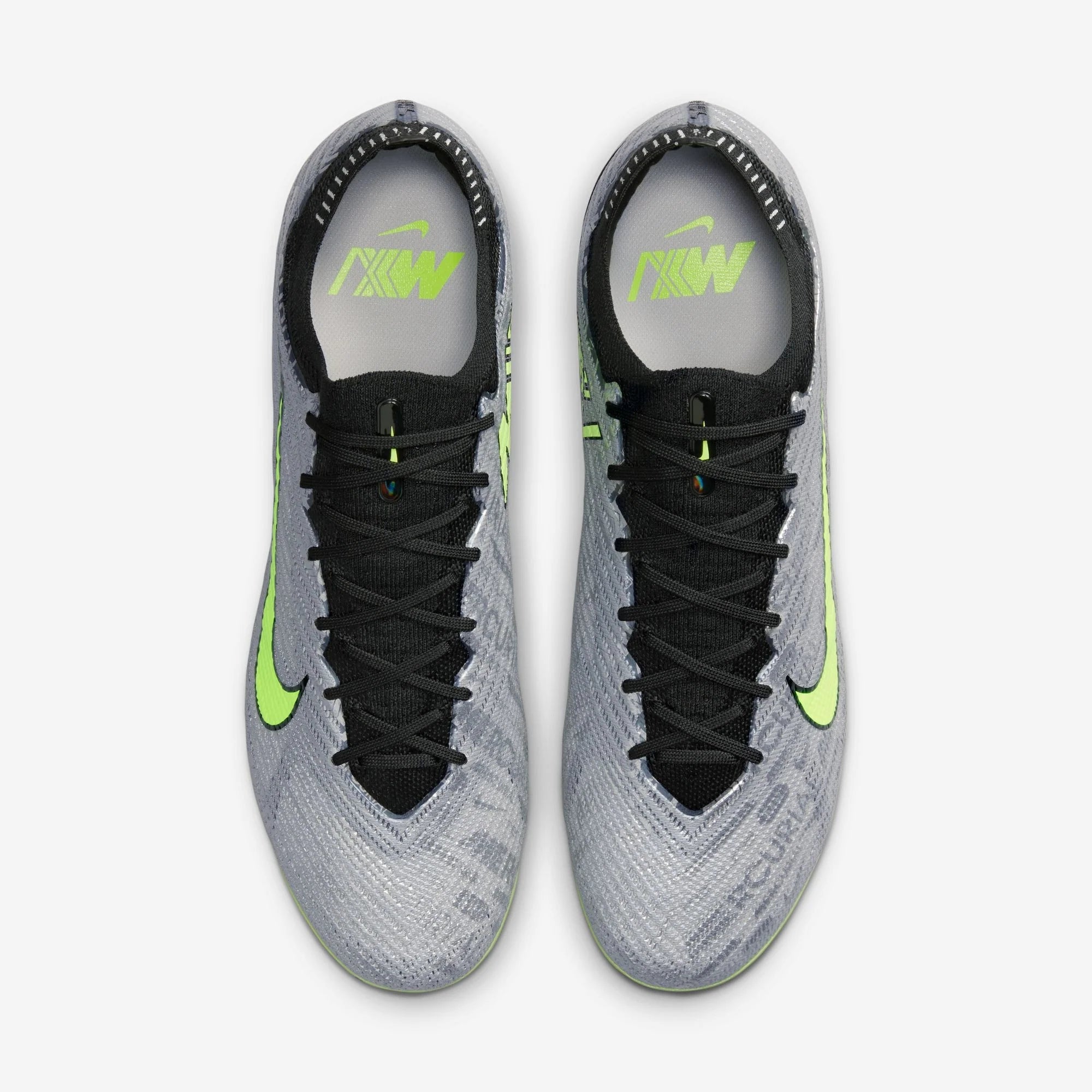 Nike Mercurial Vapor 15 Elite XXV FG Low-Top Soccer Cleats - Metallic Silver/Volt/Black