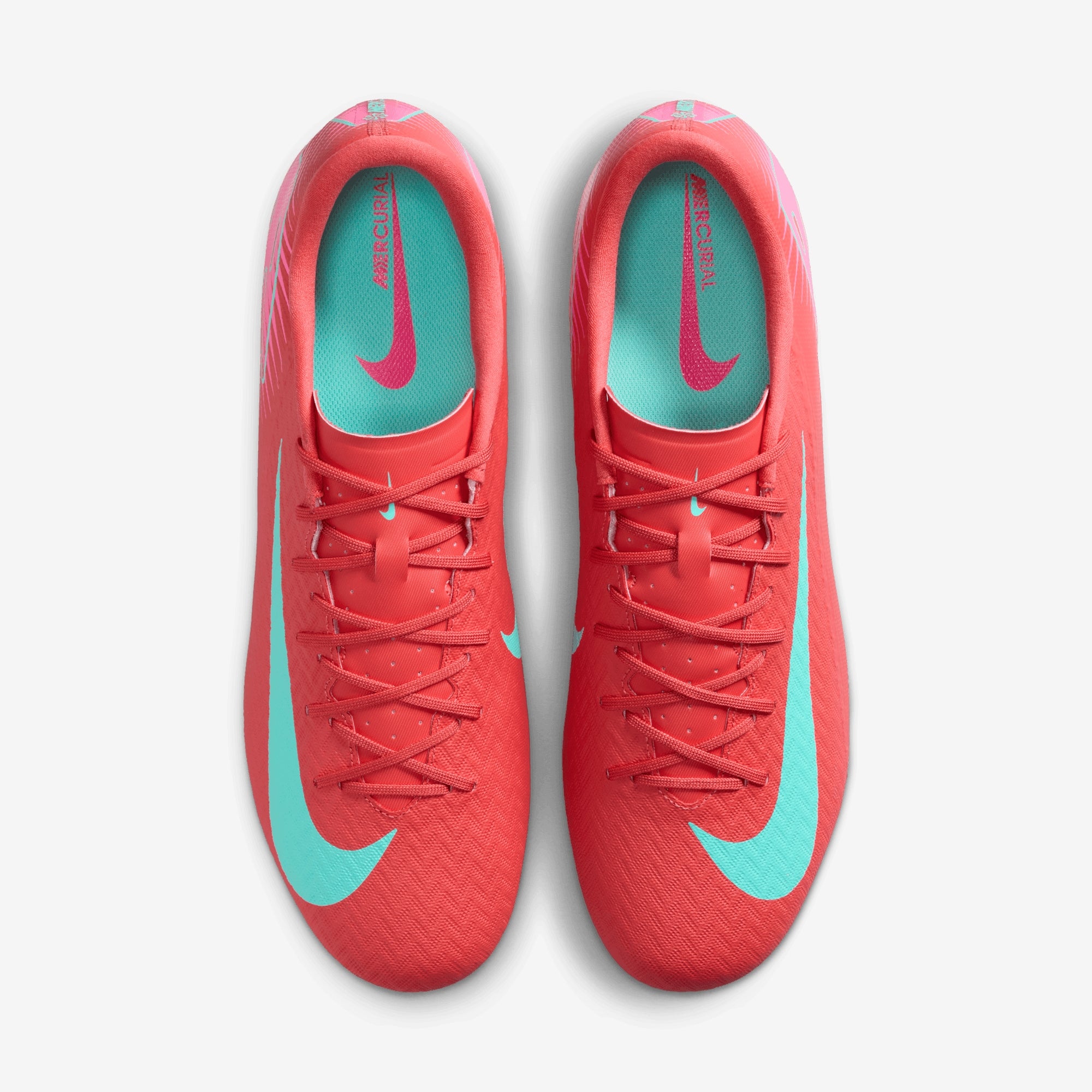 Nike Mercurial Vapor 16 Academy MG Low-Top Soccer Cleats - Ember Glow/Aurora Green