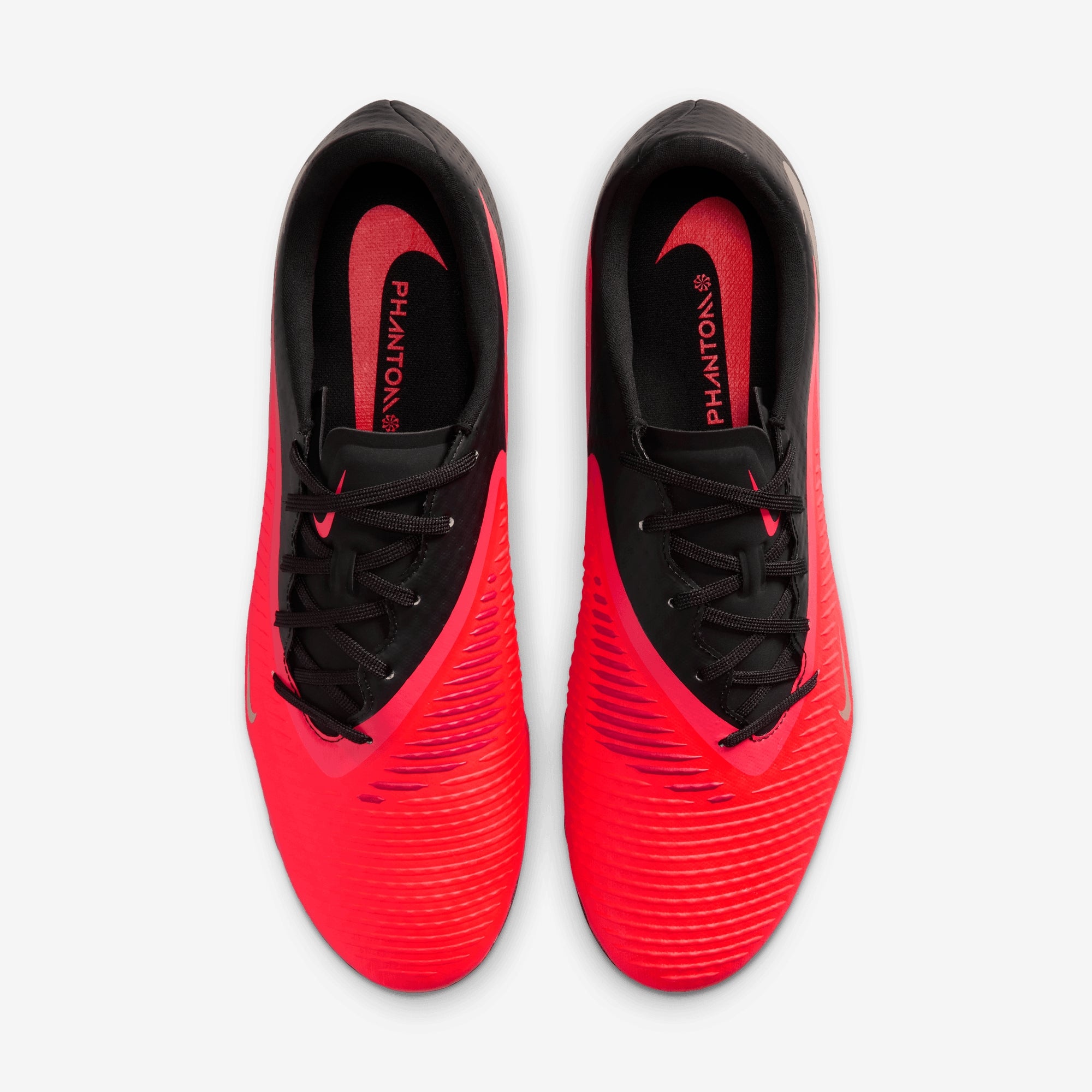 Nike Phantom 6 Low Academy Multi-Ground Soccer Cleats - Bright Crimson/Blur-Black