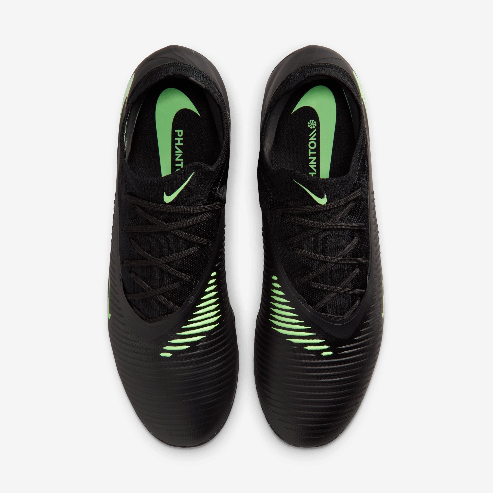 Nike Phantom 6 Low Pro Turf Soccer Shoes - Black/Illusion Green-Black