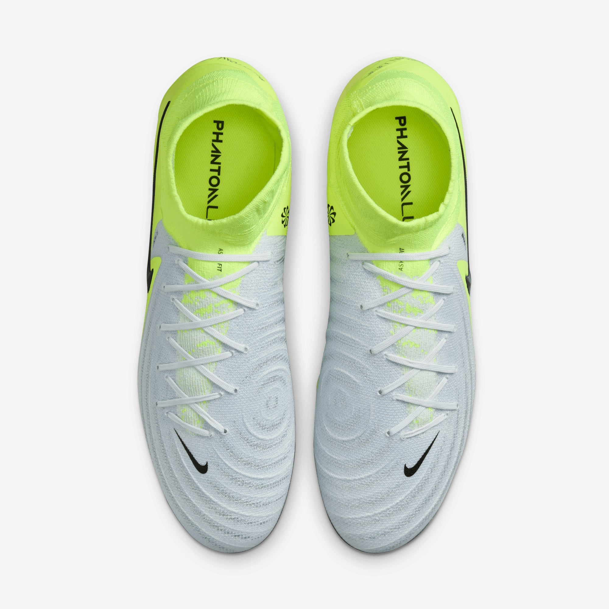 Nike Phantom Luna 2 Pro FG High-Top Soccer Cleats - Metallic Silver/Black-Volt