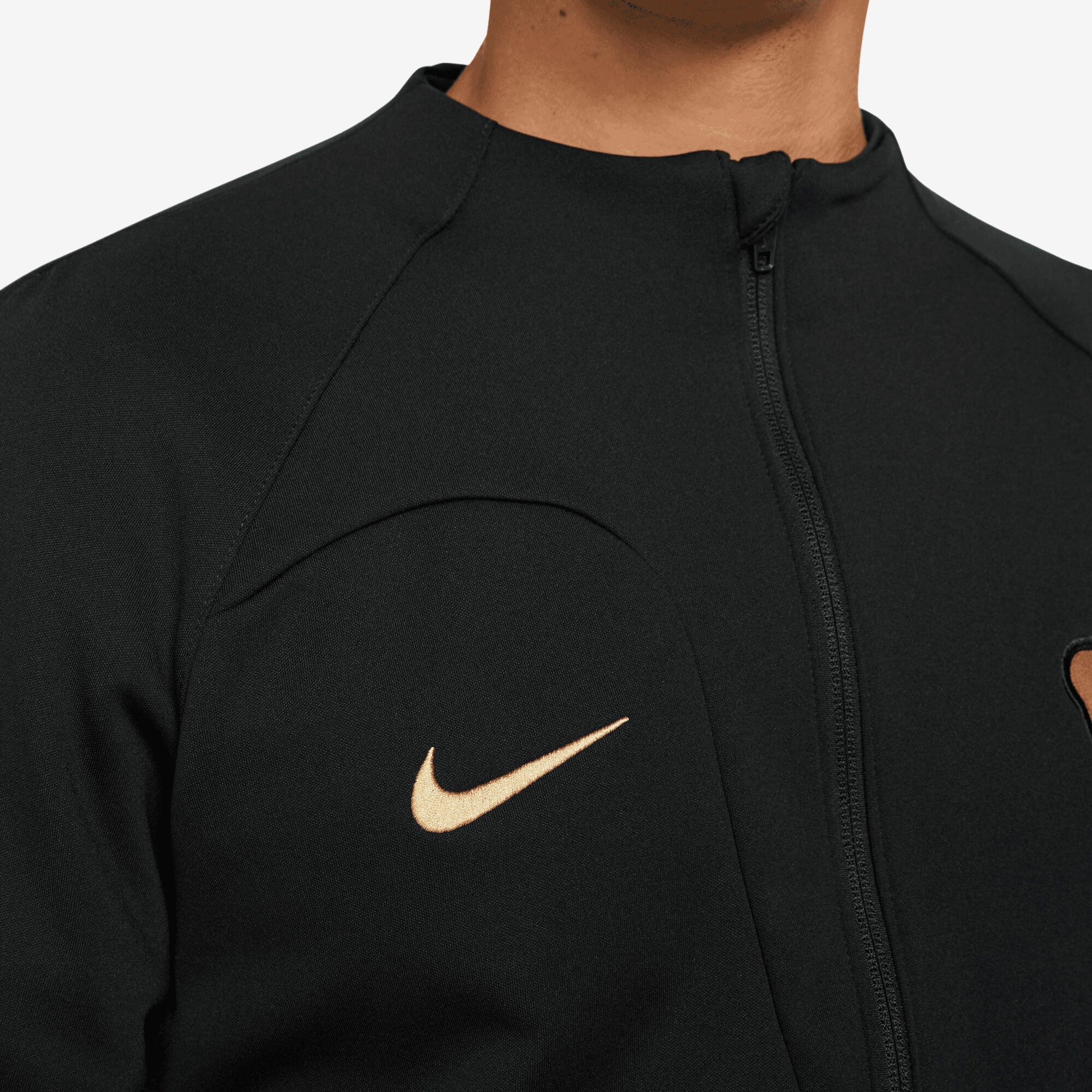 Nike Pumas UNAM Academy Pro Men's Full-Zip Knit Soccer Jacket - Black/Gold