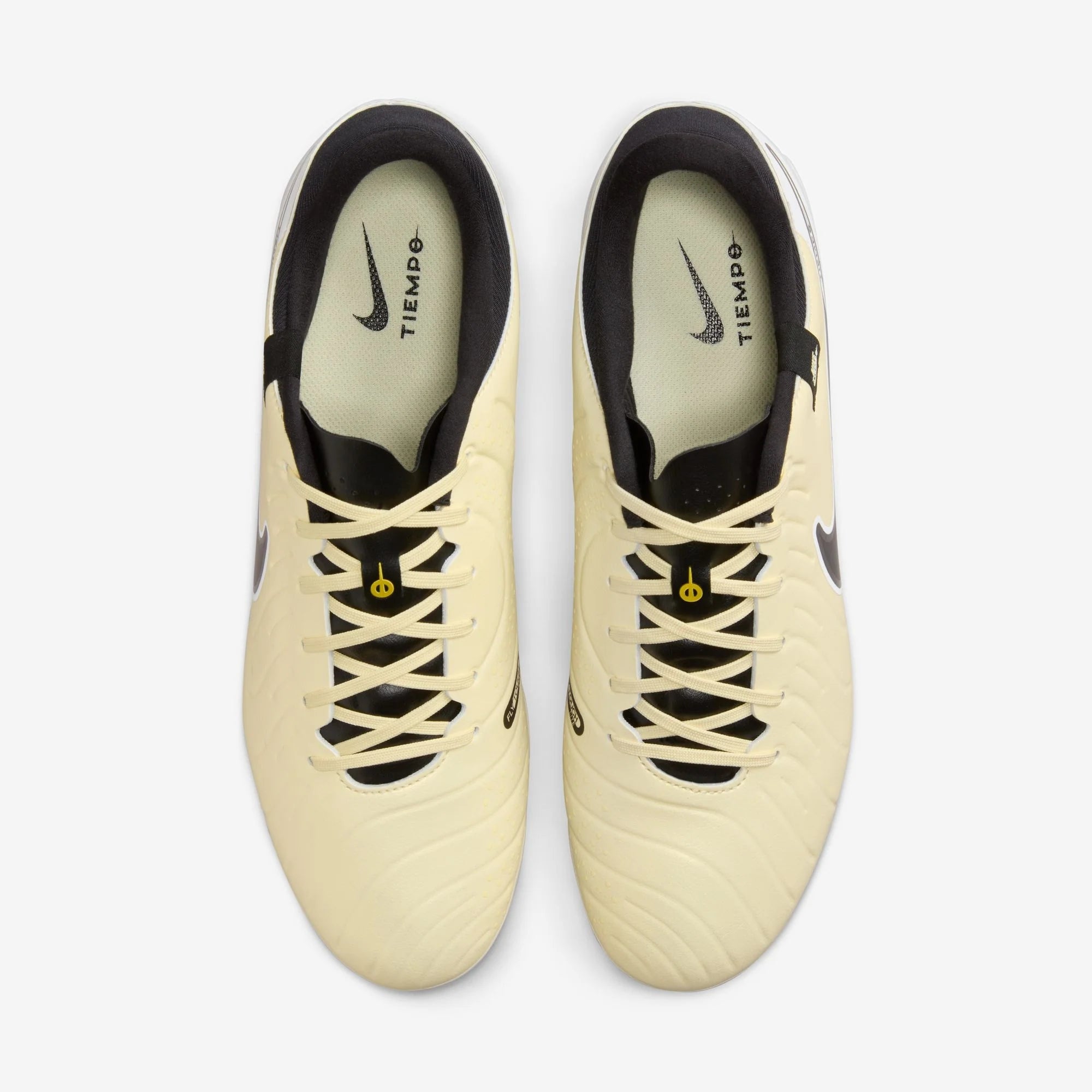 Nike Tiempo Legend 10 Academy MG Low-Top Soccer Cleats - Lemonade/Black/Metallic Gold Coin