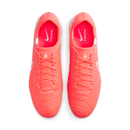 Nike Tiempo Legend 10 Pro AG Low-Top Soccer Cleats - Hot Lava/White