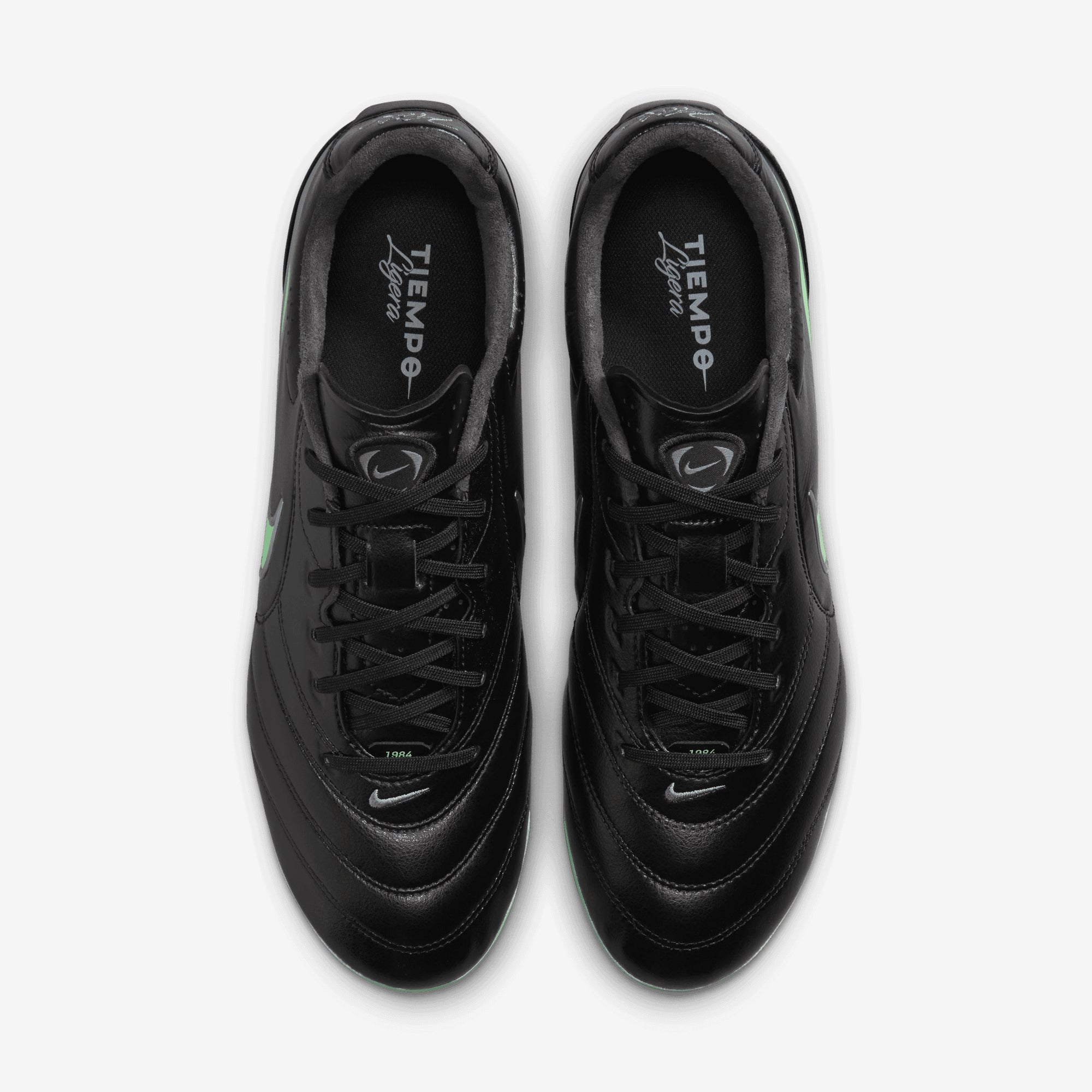 Nike Tiempo Ligera Pro Firm-Ground Low-Top Soccer Cleats - Black/Illusion Green-Black
