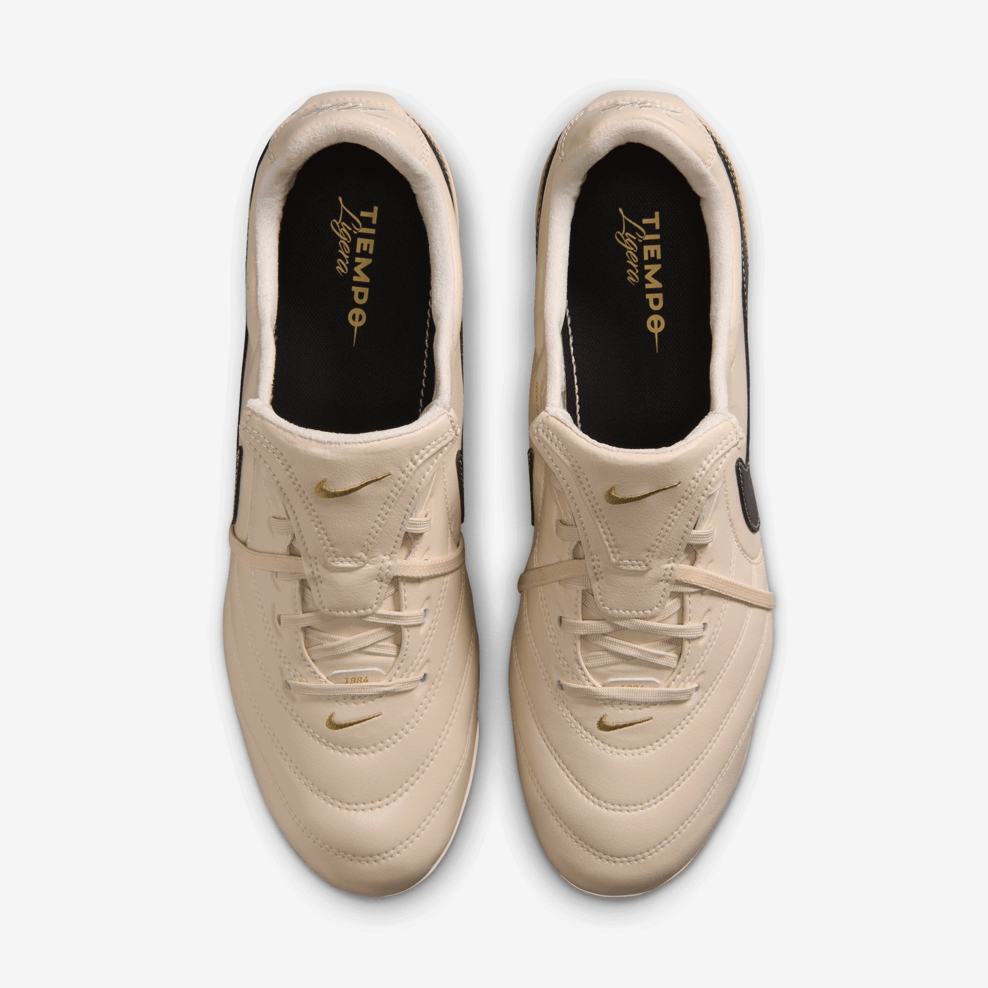 Nike Tiempo Ligera Pro Firm-Ground Low-Top Soccer Cleats - Pearl White/Dark Obsidian