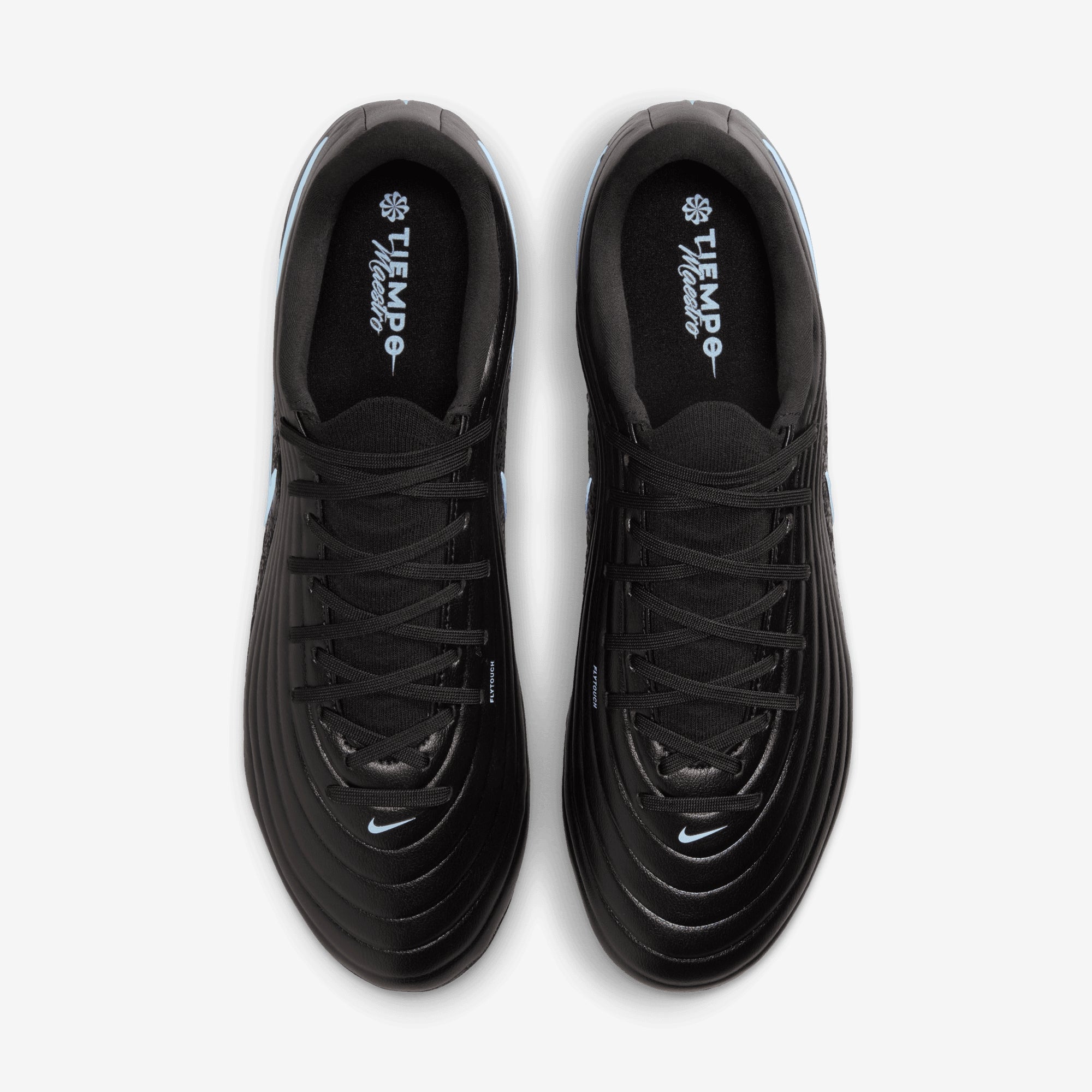 Nike Tiempo Maestro Academy Multi-Ground Low-Top Soccer Cleats - Black/Ice Blue