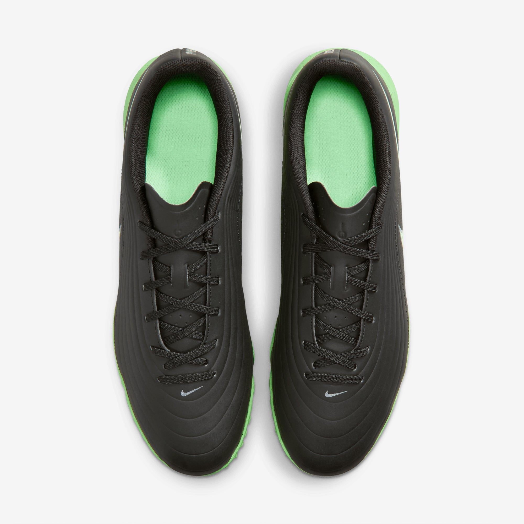 Nike Tiempo Maestro Club Turf Low-Top Soccer Shoes - Black/Illusion Green-Black