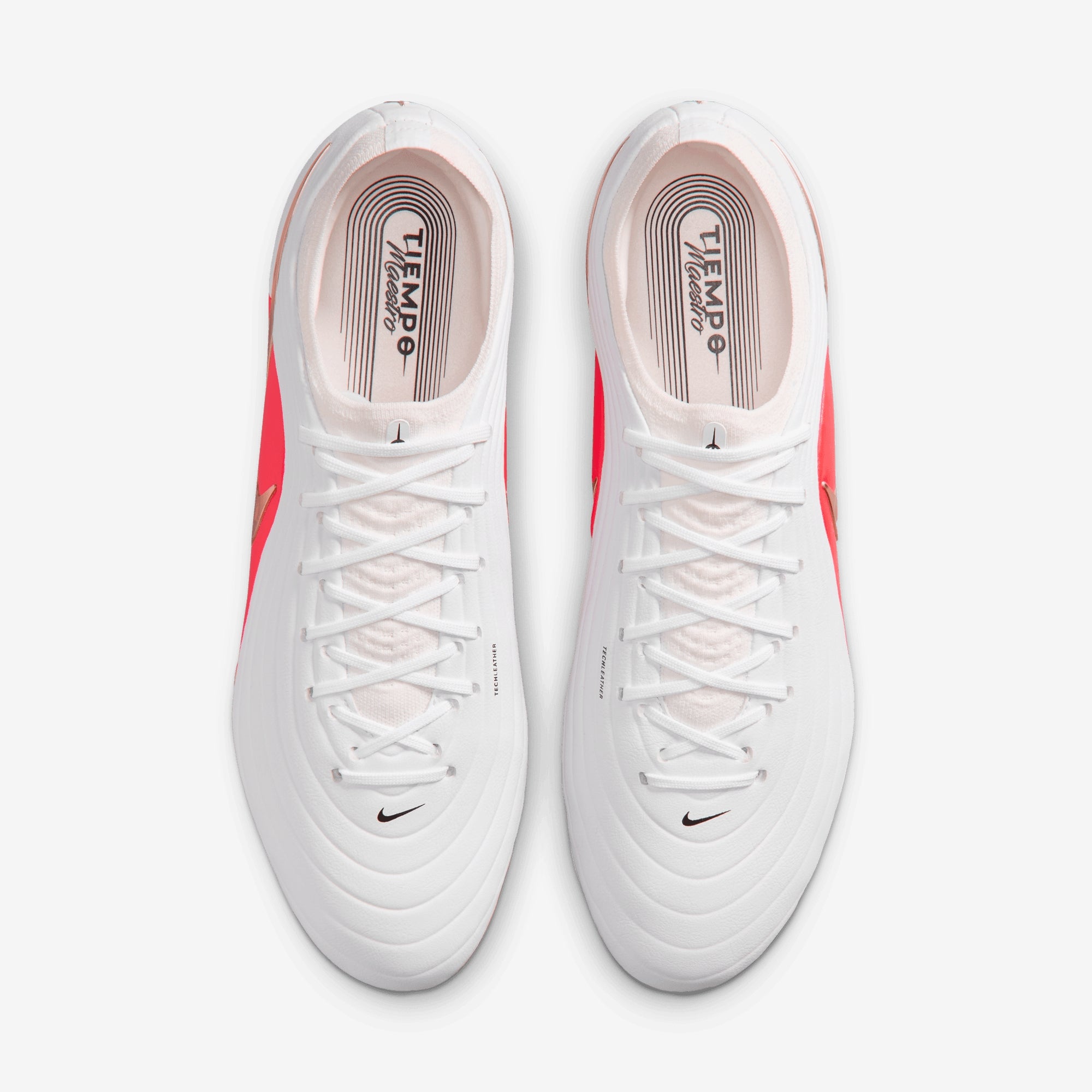 Nike Tiempo Maestro Elite Firm-Ground Low-Top Soccer Cleats - White/Blur-Bright Crimson