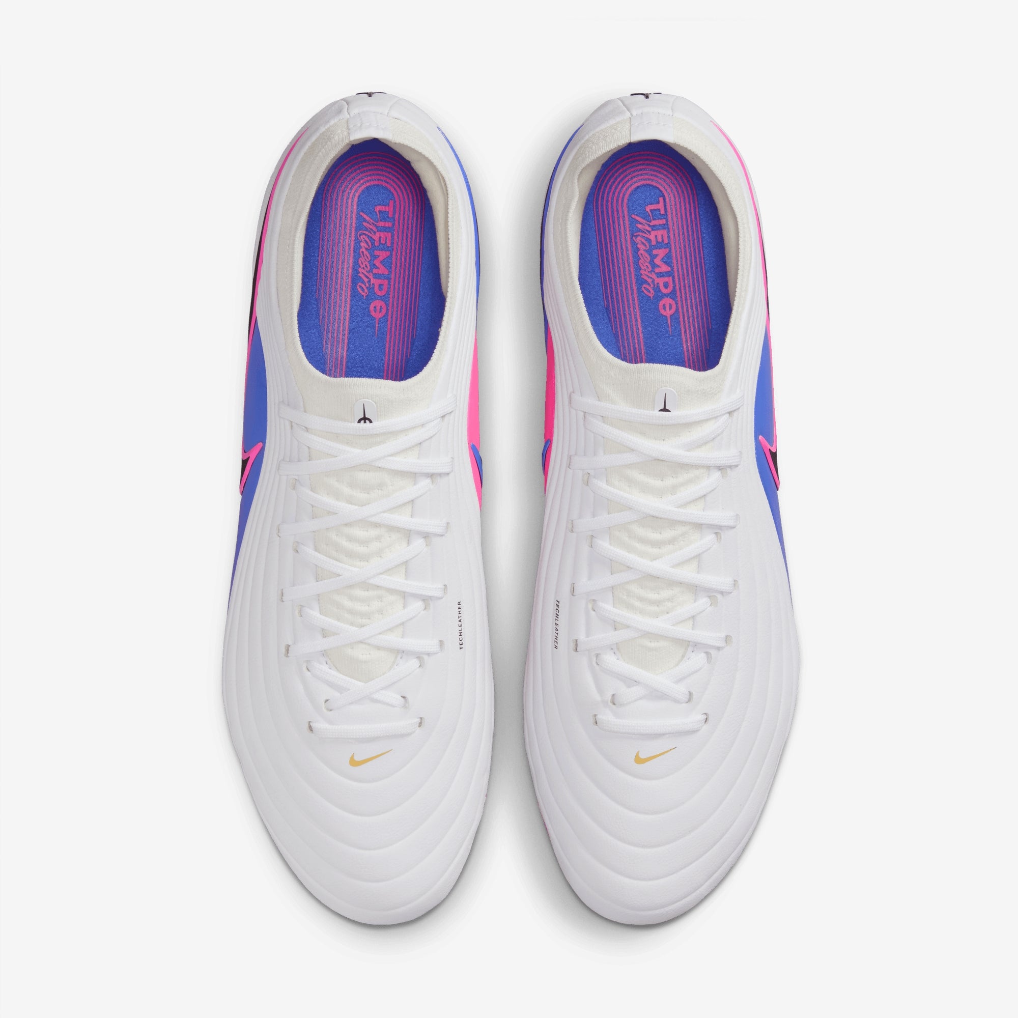 Nike Tiempo Maestro Elite Firm-Ground Low-Top Soccer Cleats - White/Black-Racer Blue-Pink Blast