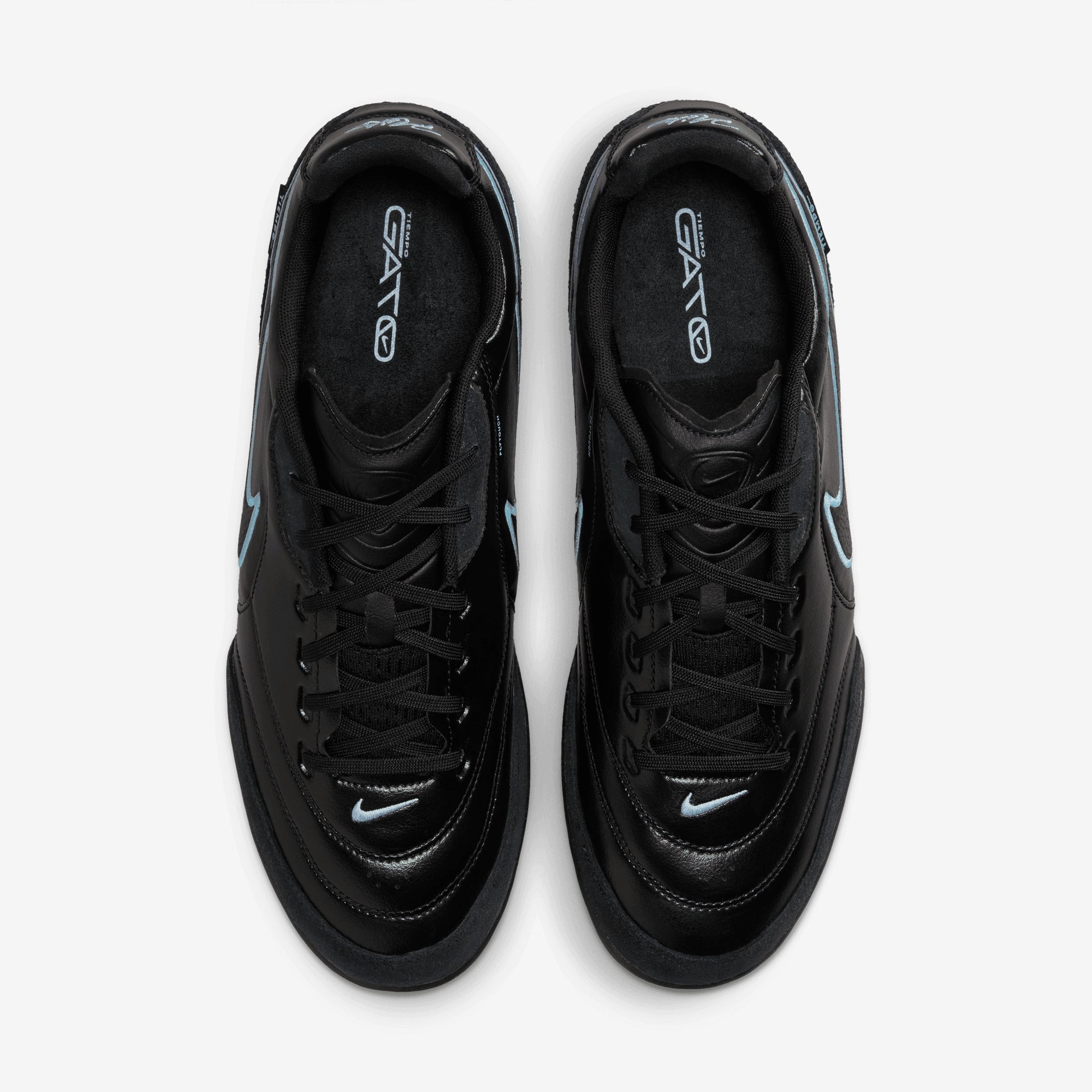 Nike Tiempo Streetgato Indoor/Court Low-Top Soccer Shoes (Black)