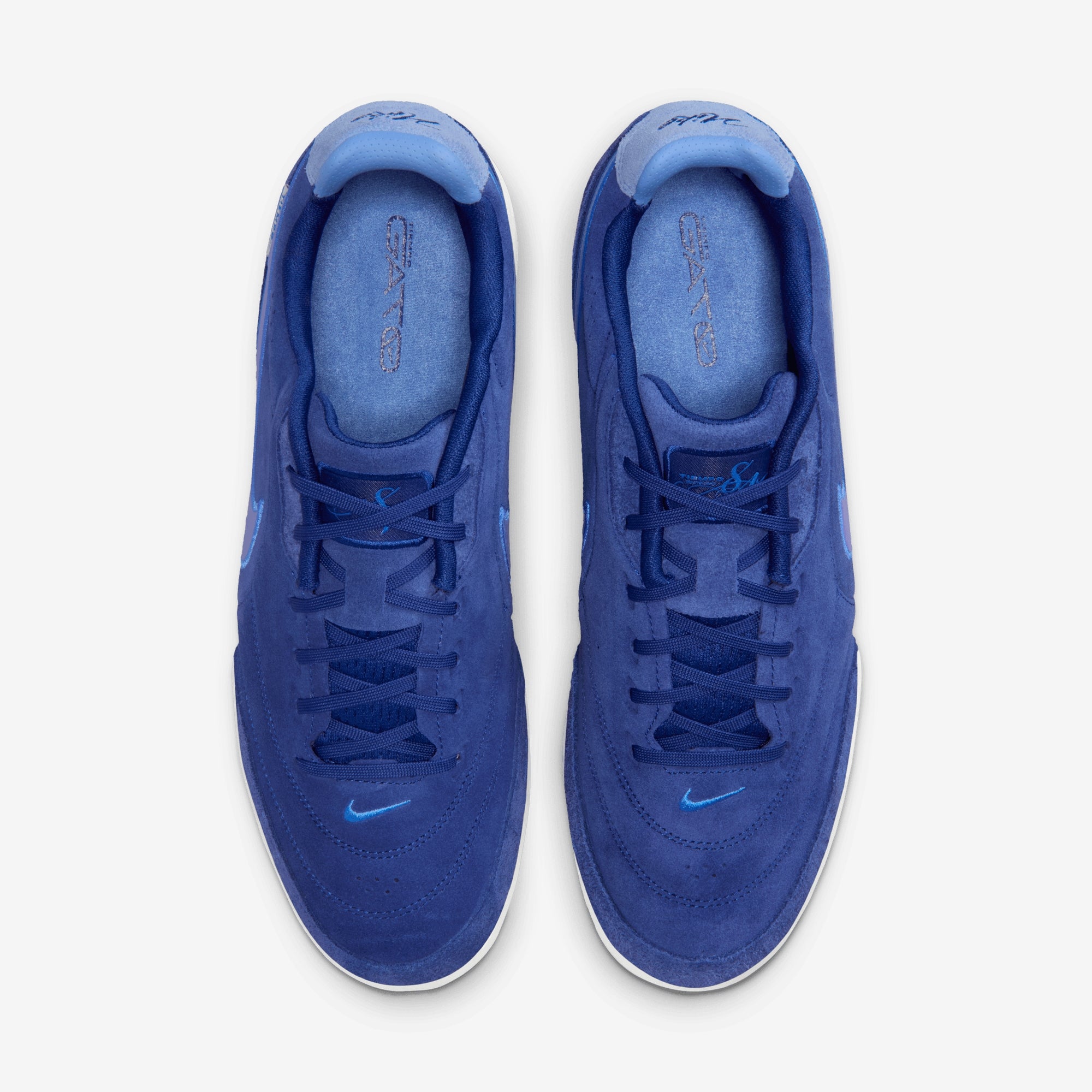 Nike Tiempo Streetgato PRM Indoor/Court Low-Top Soccer Shoes - Deep Royal Blue/Polar-Blue Crystal