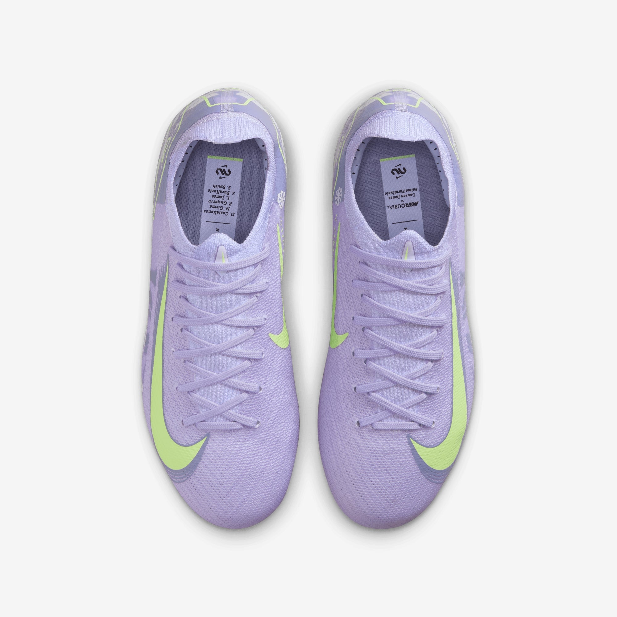 Nike United Jr. Mercurial Vapor 16 Pro Big Kids' FG Low-Top Soccer Cleats - Purple Agate/Barely Volt