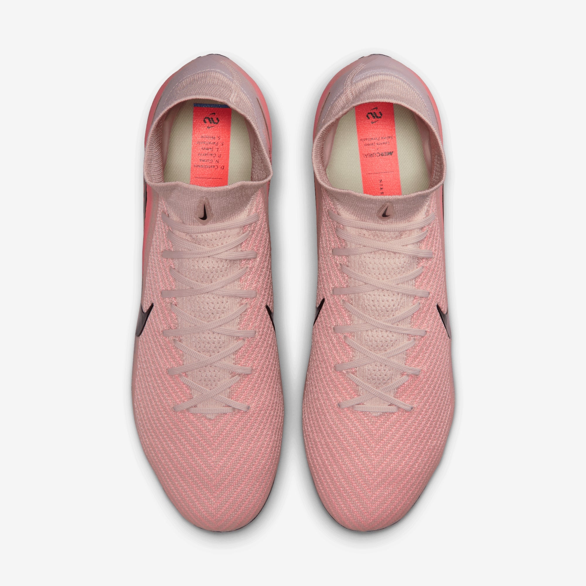 Nike United Mercurial Superfly 10 Elite Firm-Ground High-Top Soccer Cleats - Silt Red/Racer Blue