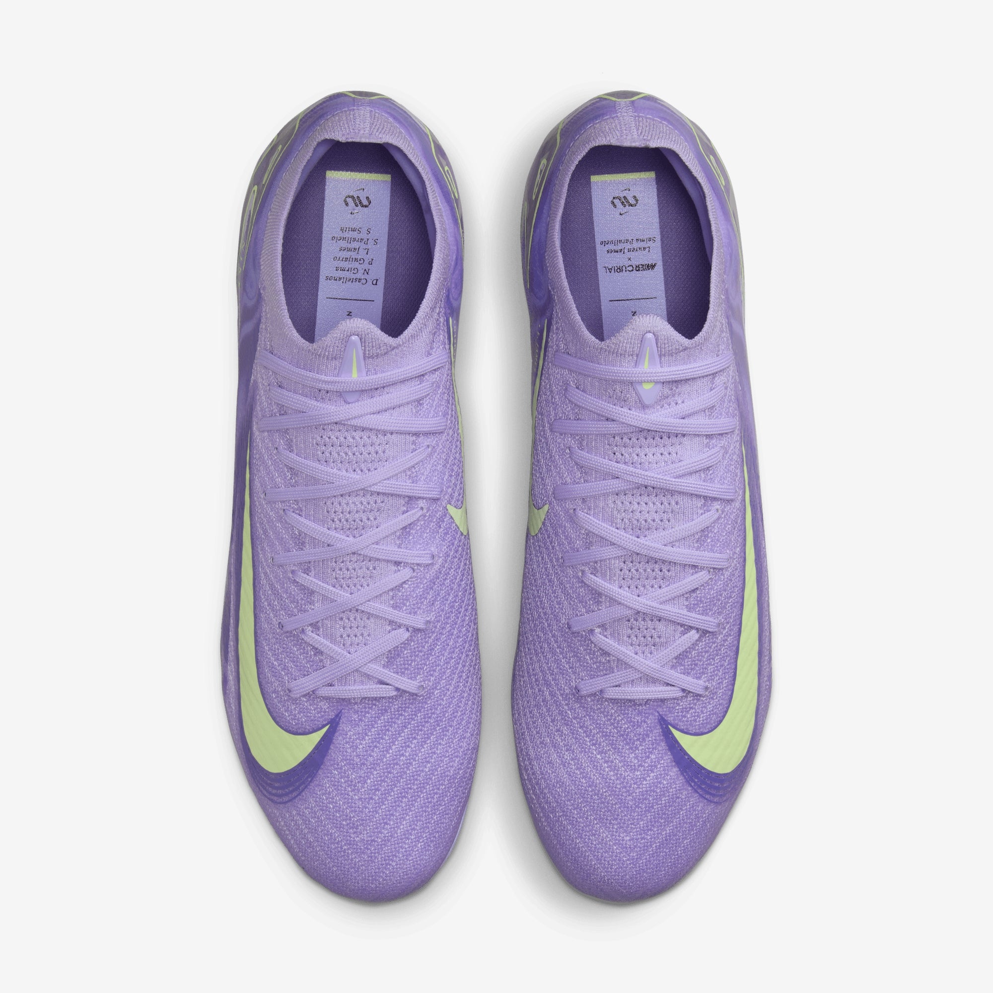 Nike United Mercurial Vapor 16 Elite FG Low-Top Soccer Cleats - Purple Agate/Barely Volt