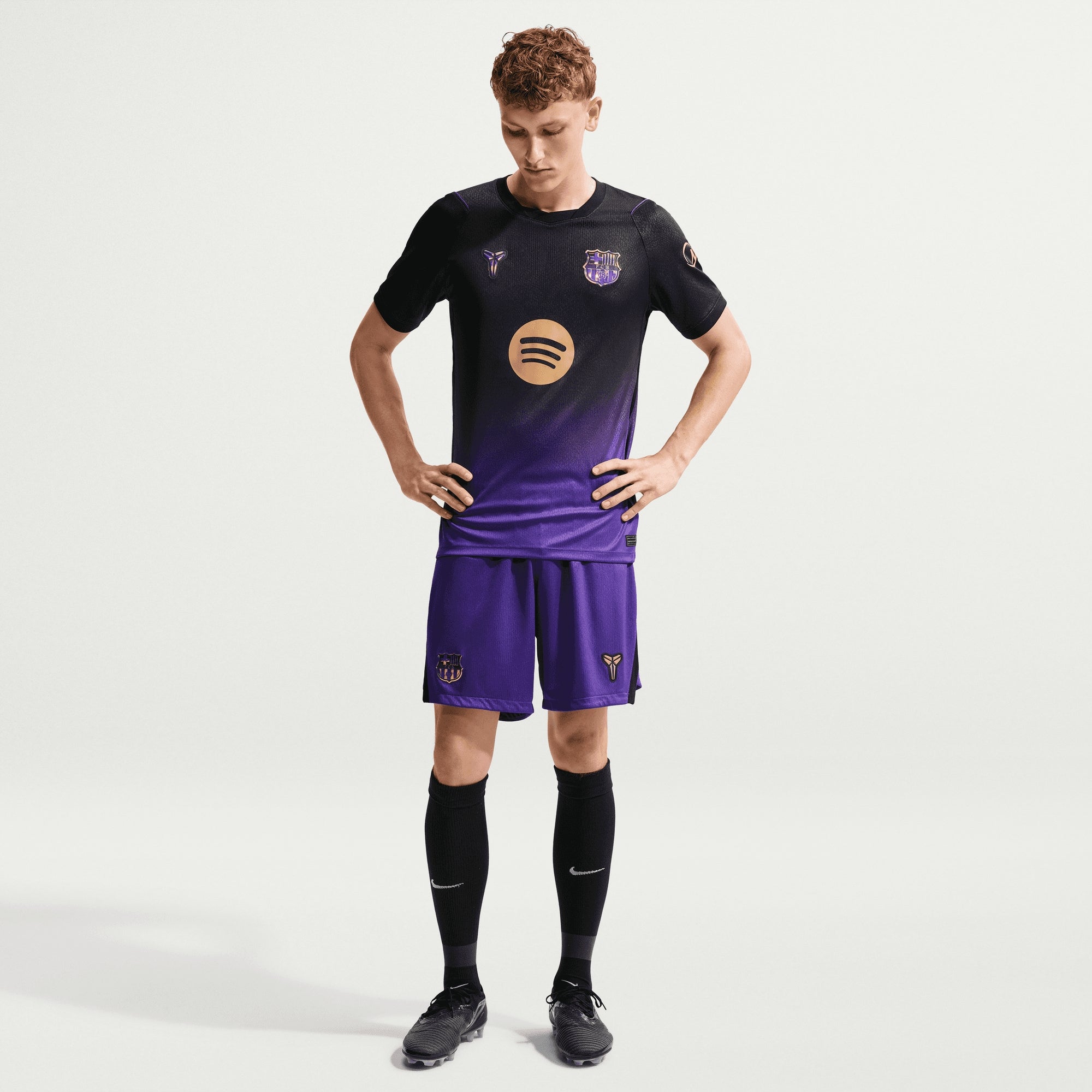 Nike x Kobe Bryant FC Barcelona 2026/27 Stadium Away Men's Dri-FIT Soccer Replica Jersey - Field Purple/Field Purple/Metallic Gold