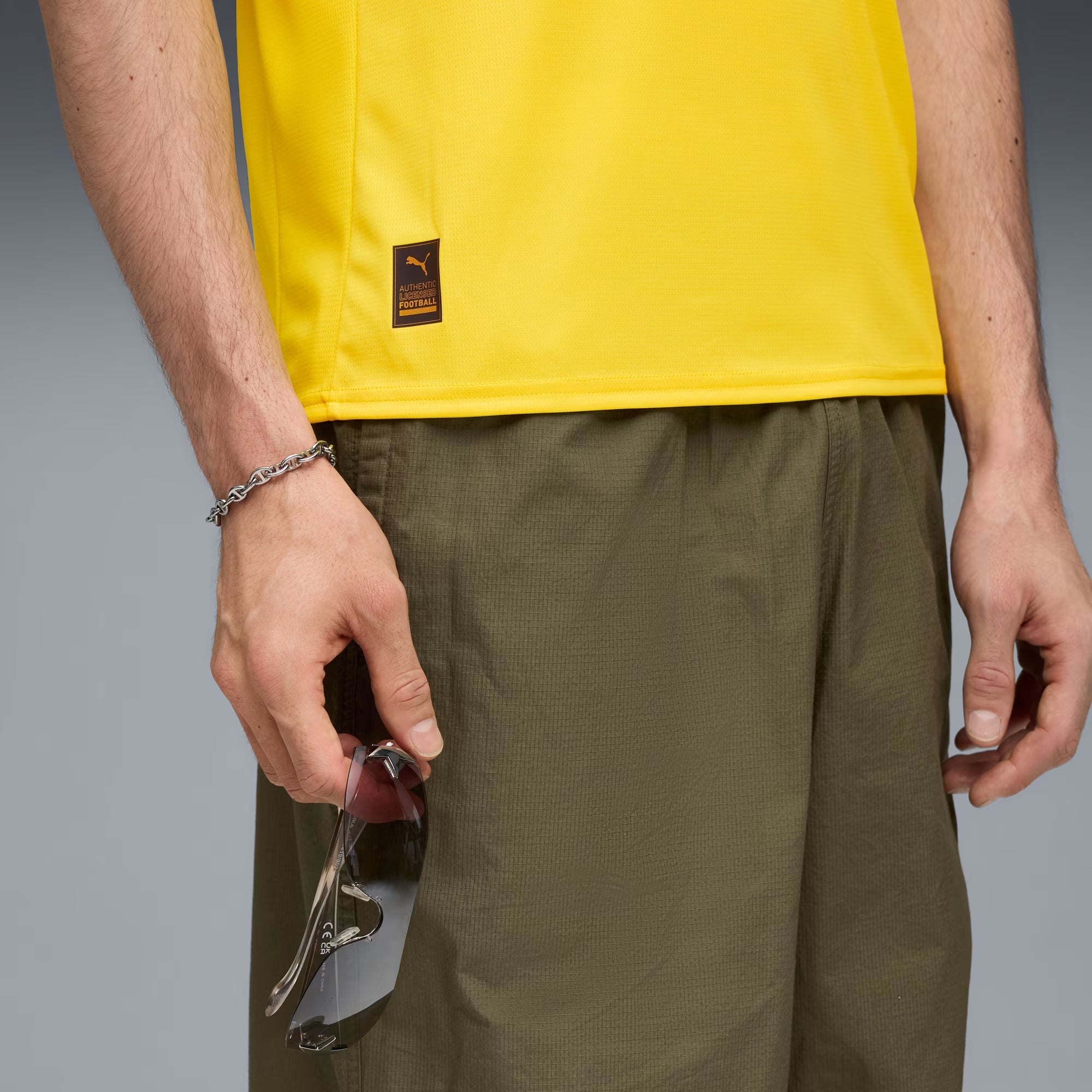 PUMA Borussia Dortmund 2025/26 Stadium Home Men's Soccer Replica Jersey - Faster Yellow-PUMA Black