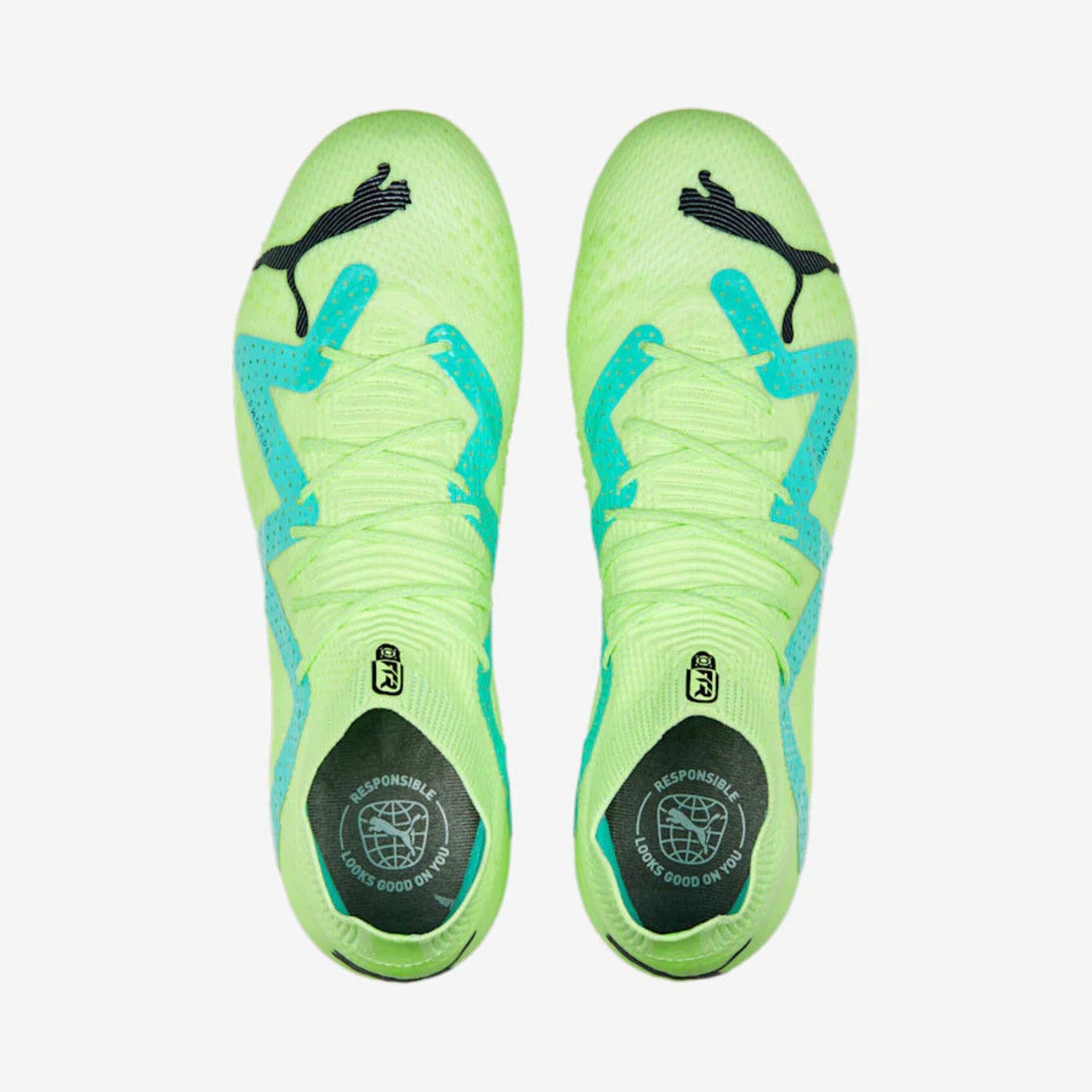 PUMA FUTURE ULTIMATE Firm/Artificial-Ground Low-Top Soccer Cleats - Fast Yellow/PUMA Black/Electric Peppermint