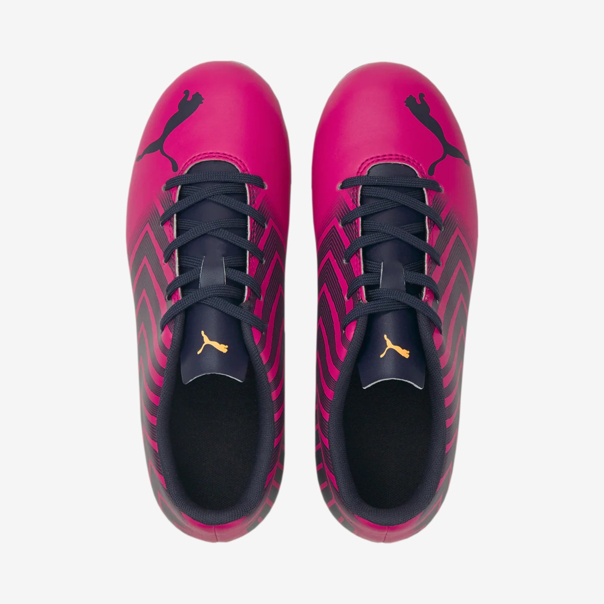 PUMA Jr. TACTO II Little/Big Kids' Firm/Artificial-Ground Low-Top Soccer Cleats - Fuchsia-Parisian Night