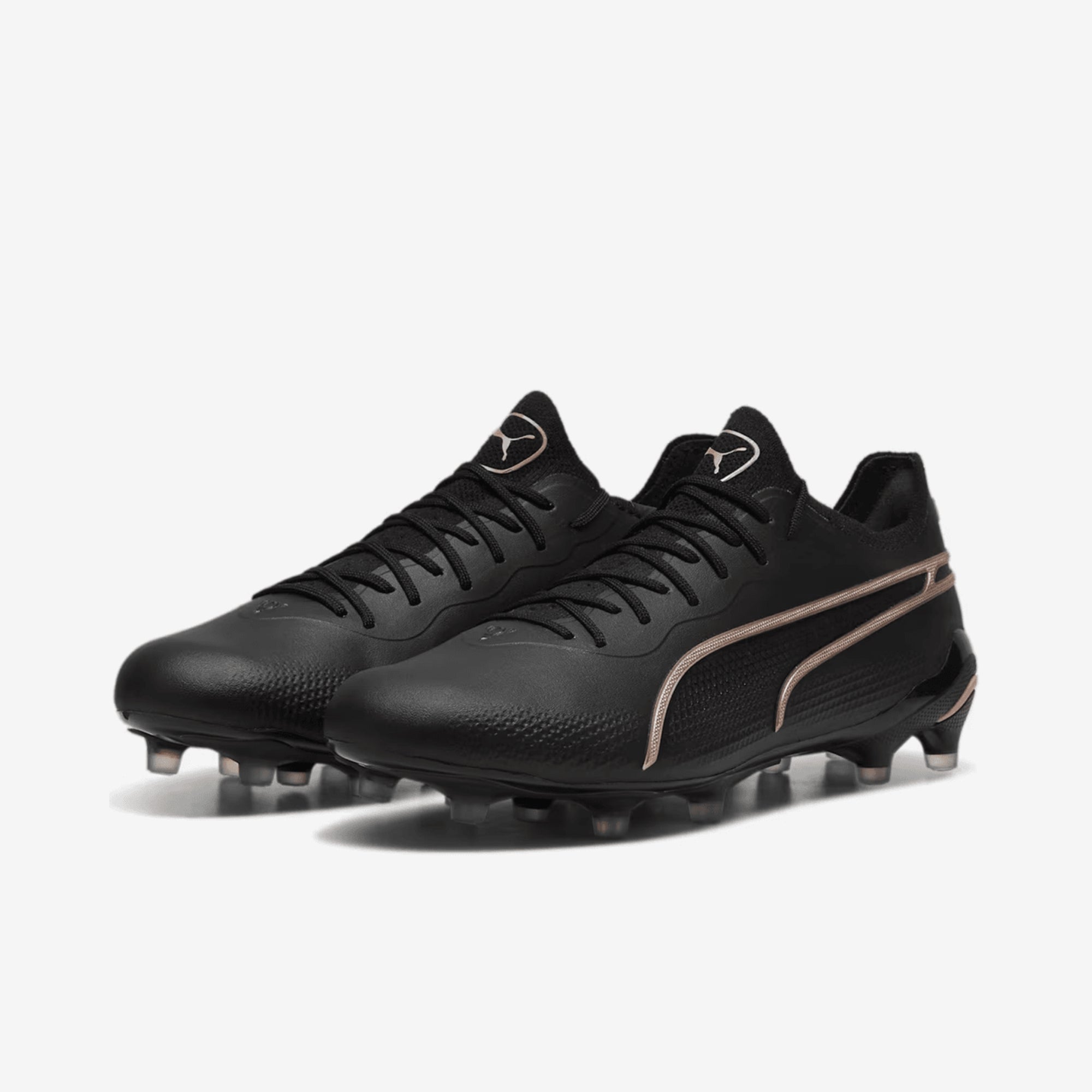 PUMA KING ULTIMATE Firm/Artificial-Ground Low-Top Soccer Cleats - PUMA Black-Copper Rose